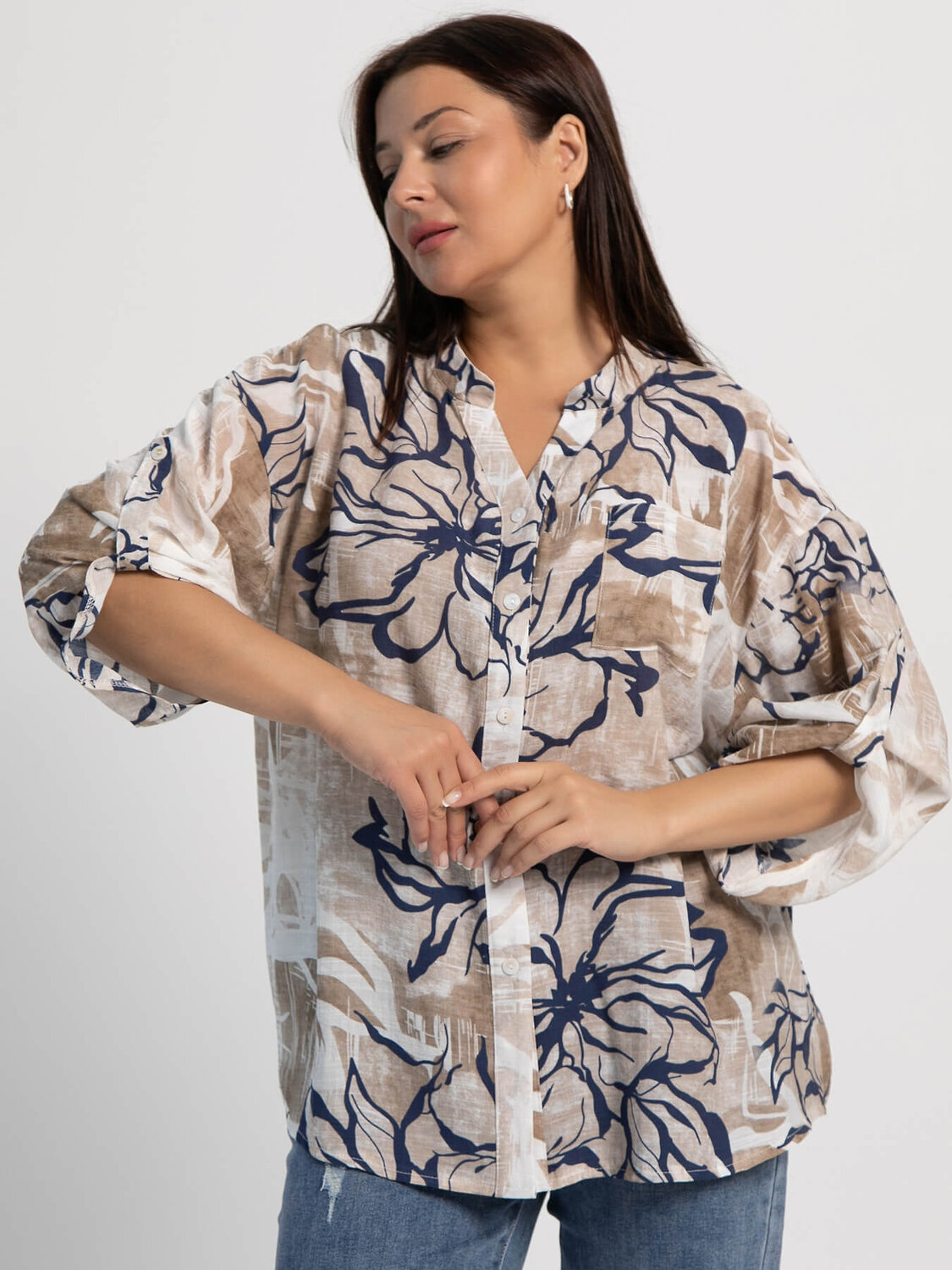 LT Collection Блуза 600411 Б16095-18М Бежевый