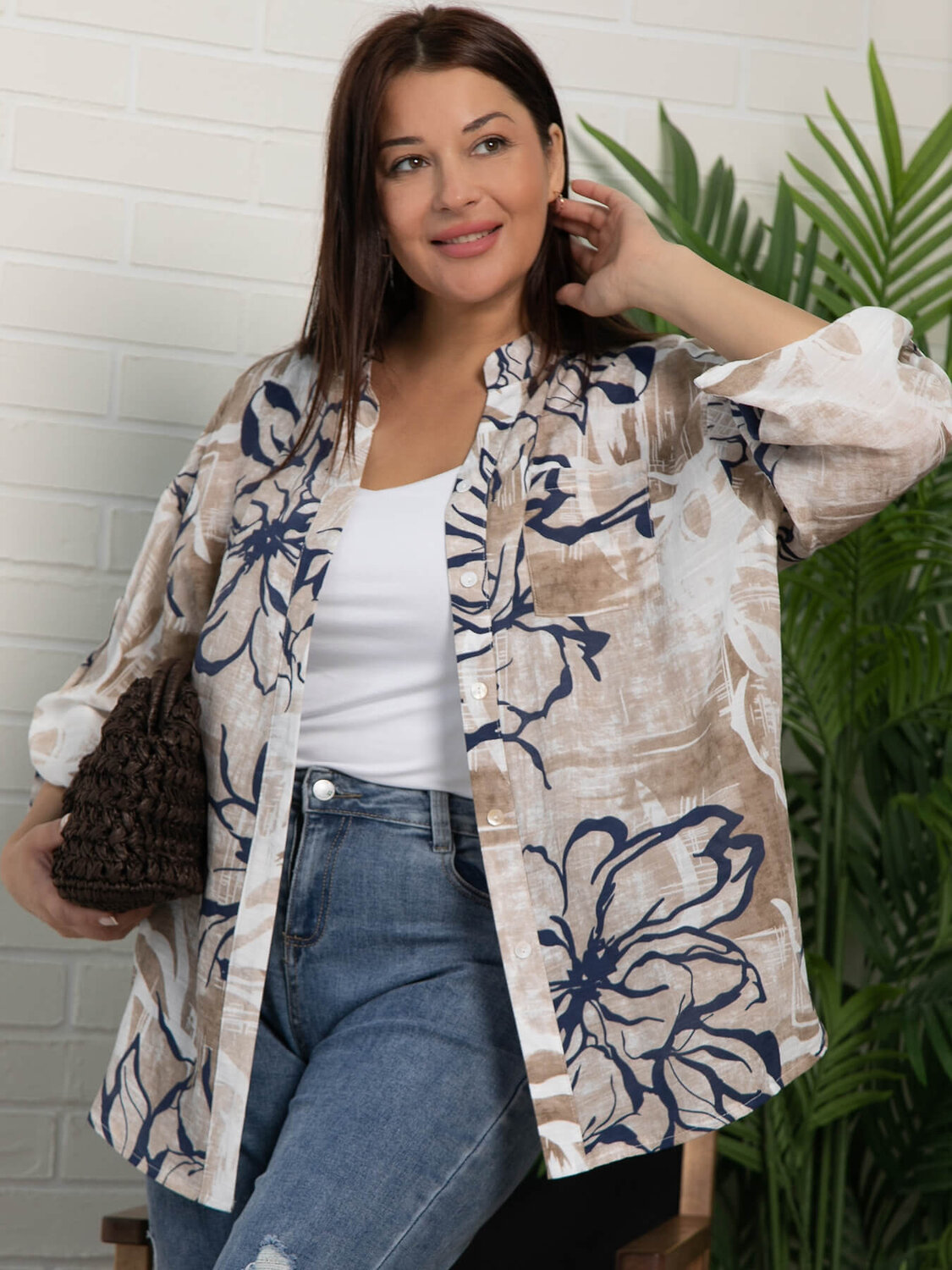 LT Collection Блуза 600411 Б16095-18М Бежевый
