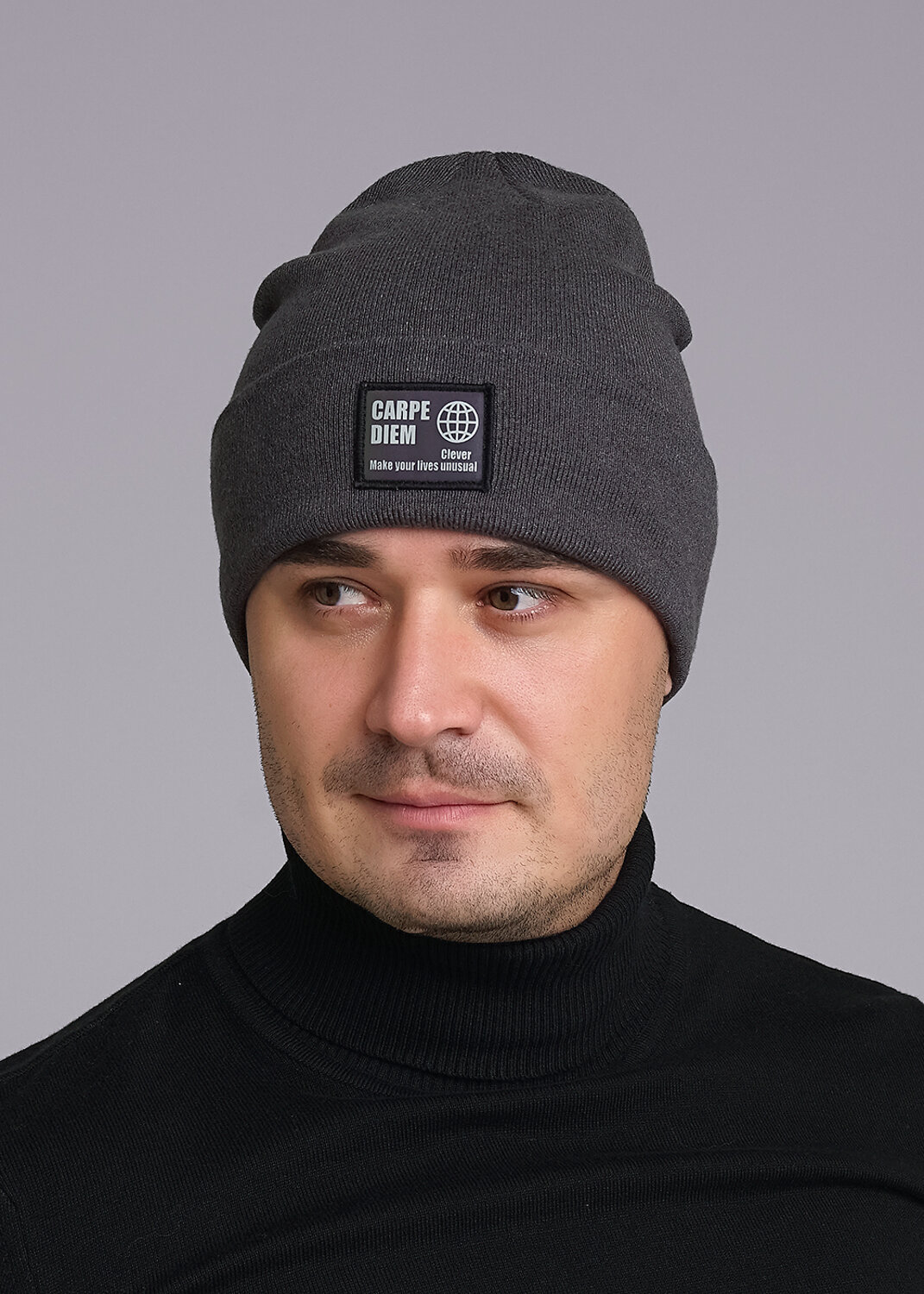 CLEVER Шапка 600585 433903вн меланж коричневый