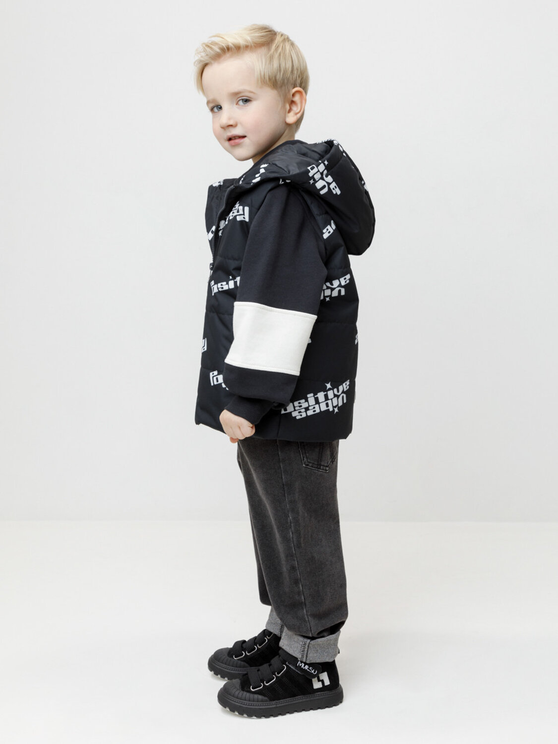 CROCKID Жилет 600843 ВК 35019/н/3 ГР (98-128) черный, позитив