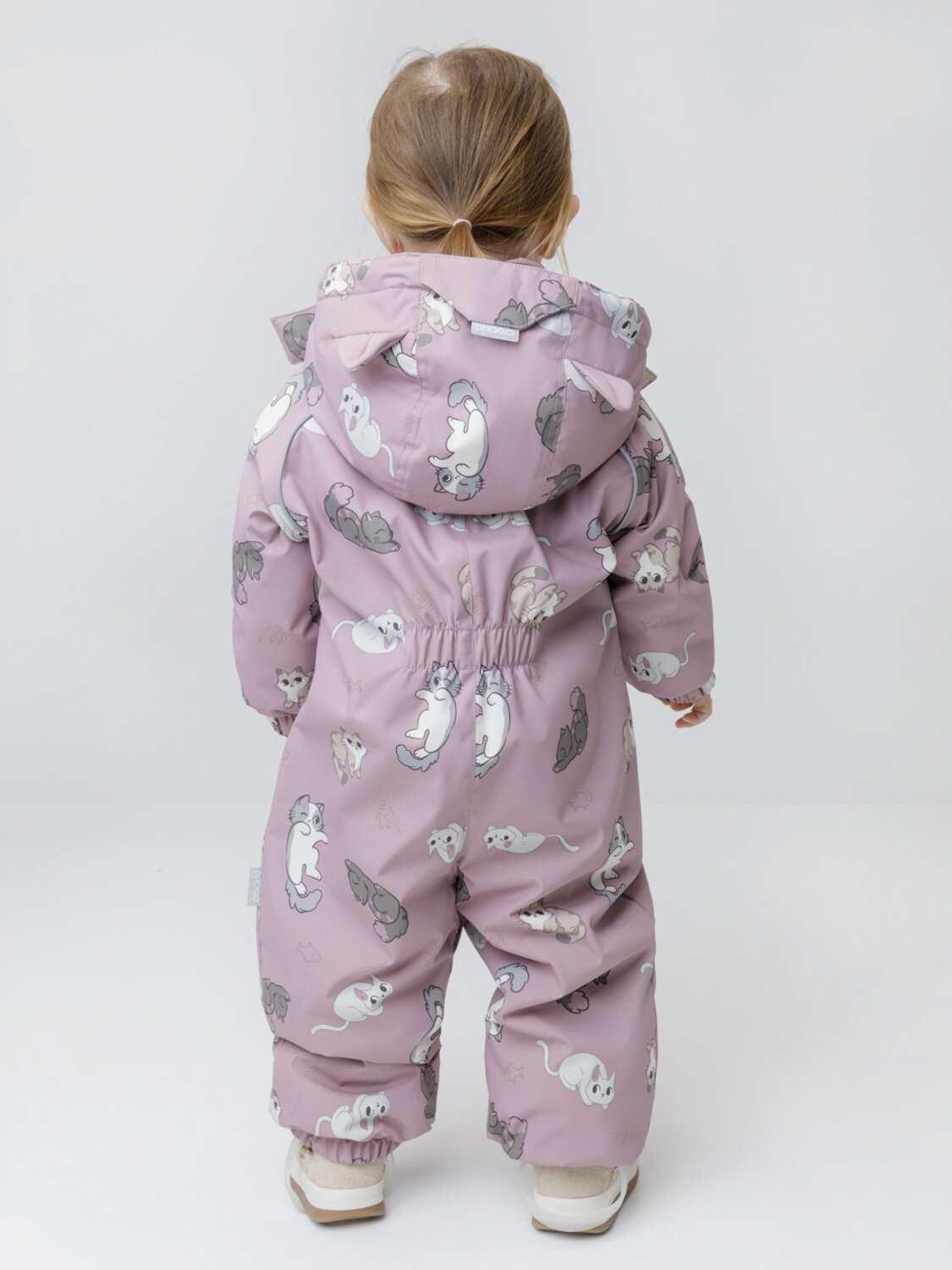 CROCKID Комбинезон 600845 ВК 60138/н/1 УЗГ темно-розовый, милые кошечки