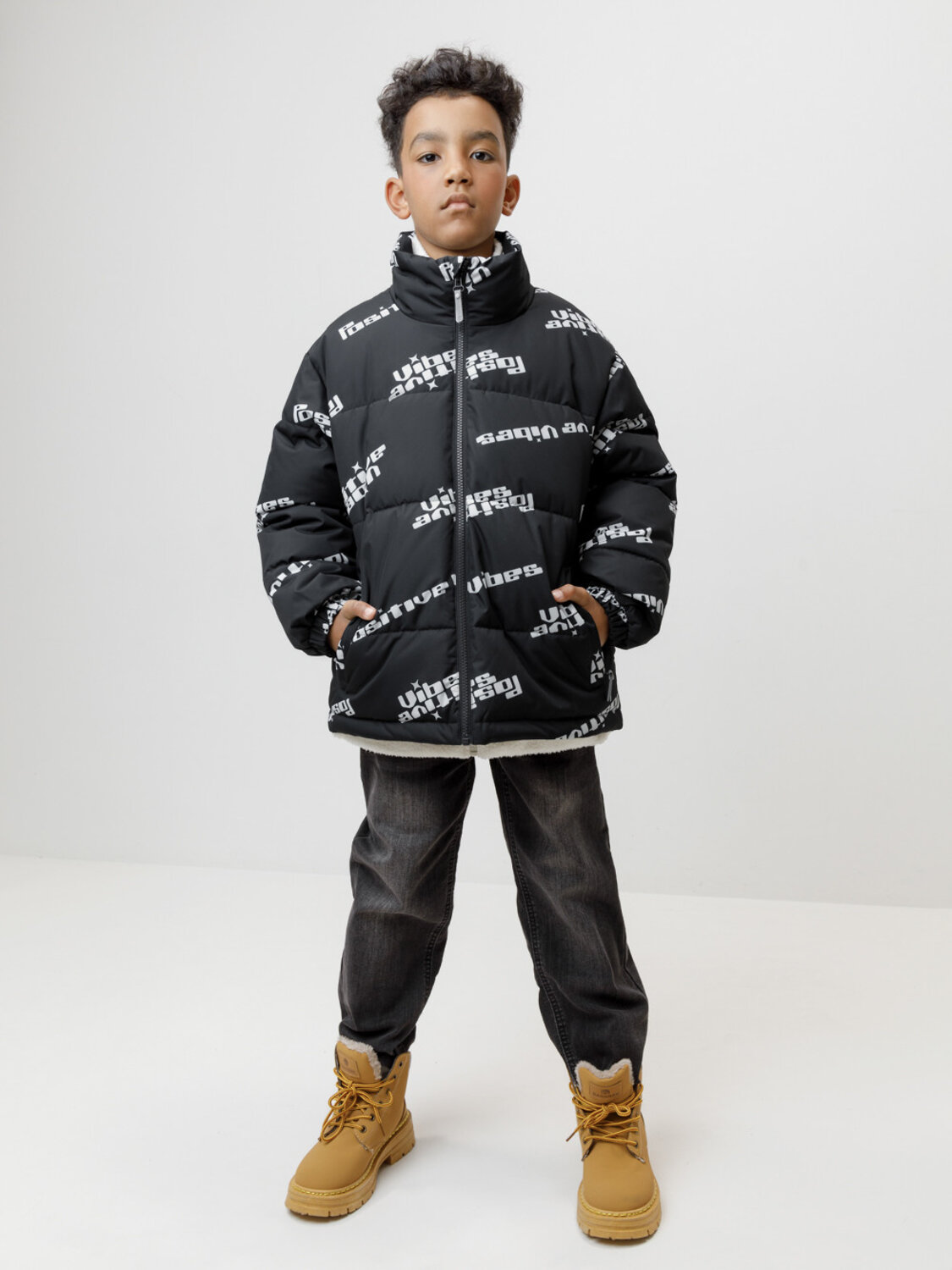 CROCKID Куртка 600847 ВК 30166/н/1 ГР черный, позитив