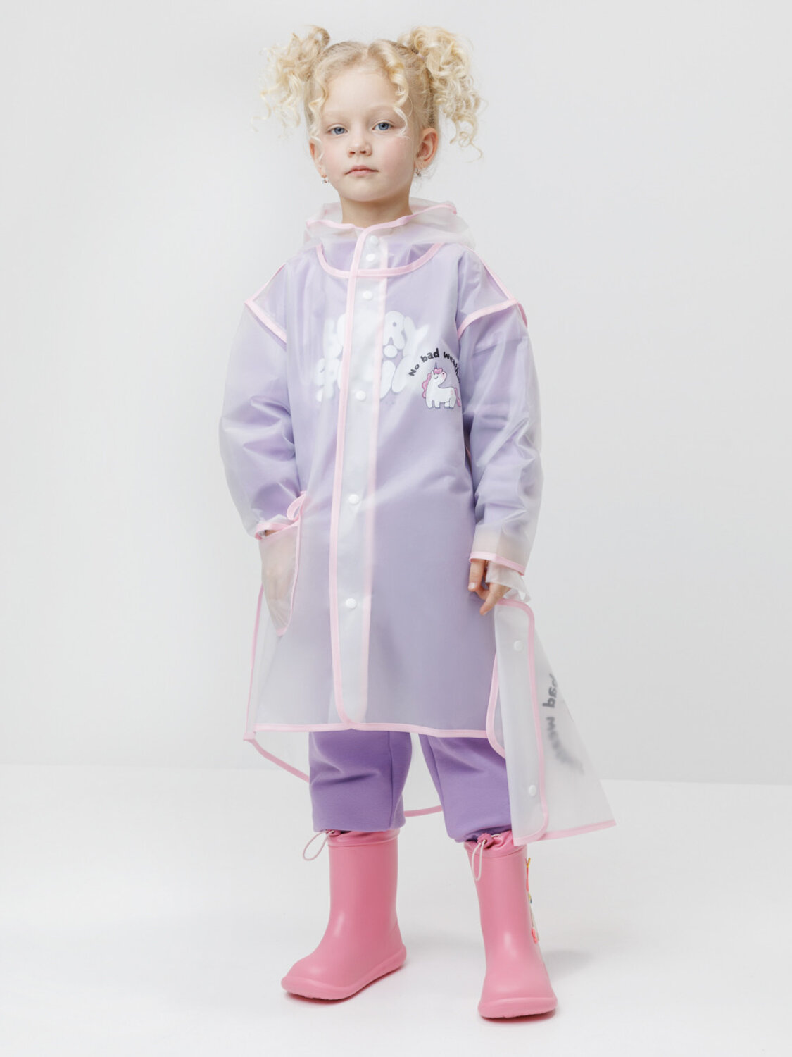 CROCKID Дождевик 600857 ВК 32185/5 ФВ прозрачный с единорогом