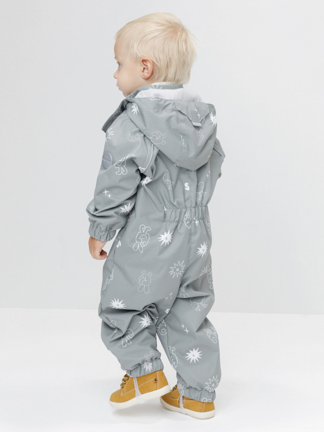 CROCKID Комбинезон 600900 ВК 60088/н/23 Ал горный шалфей, забавные смайлики