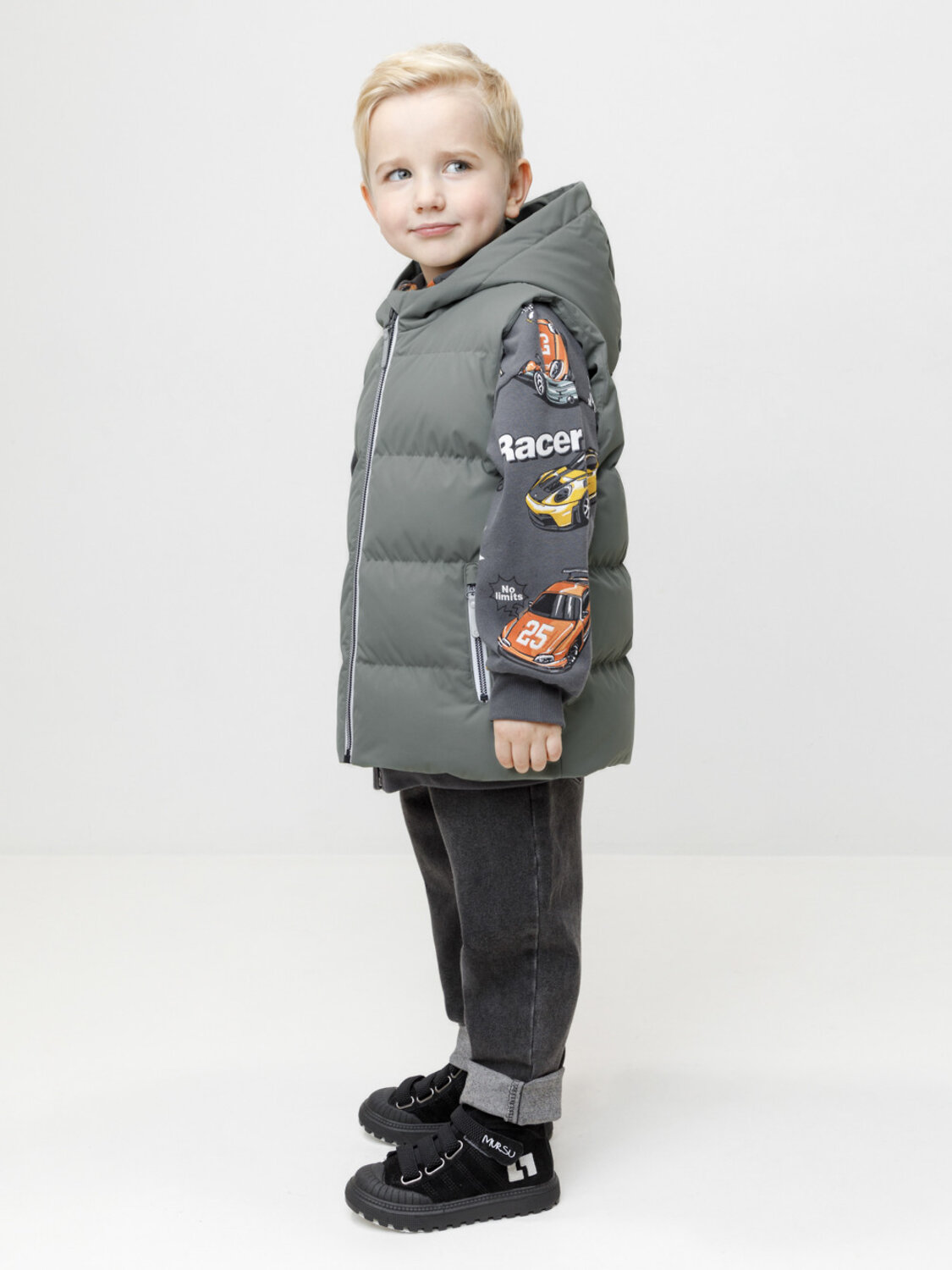 CROCKID Жилет 600909 ВК 35022/4 ГР (98-128) оливково-зеленый