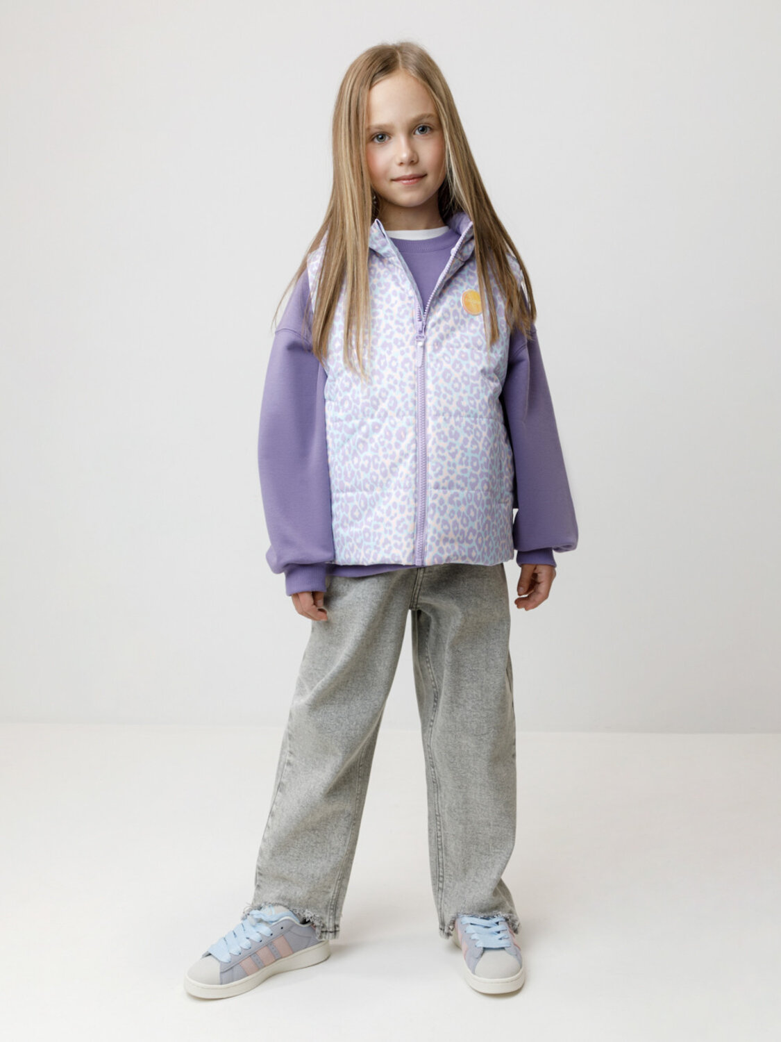 CROCKID Жилет 600958 ВК 35019/н/2 ГР (98-128) мятный, неоновый леопард