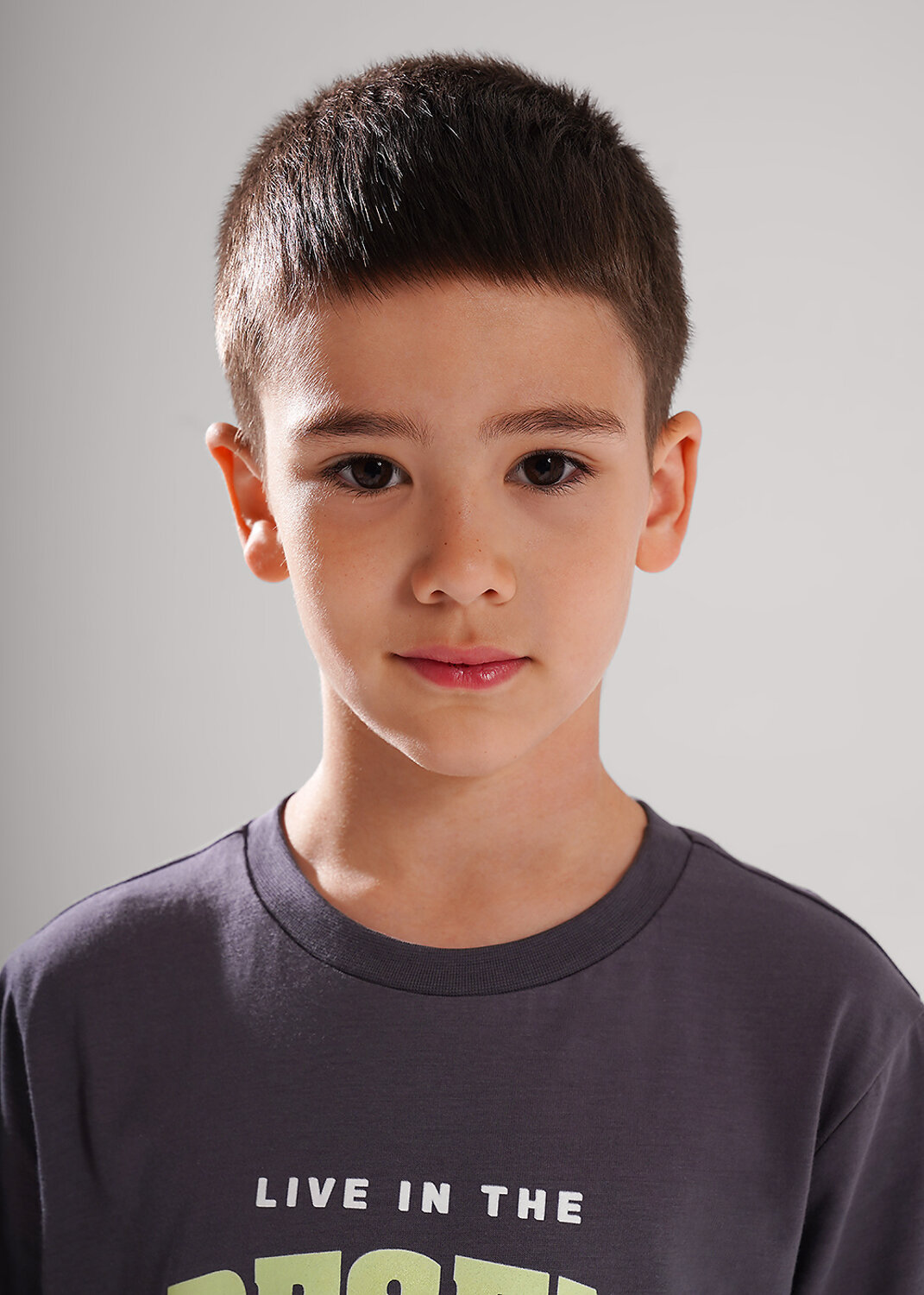CLEVER Пижама 601050 909473кд_п т.серый/голубой