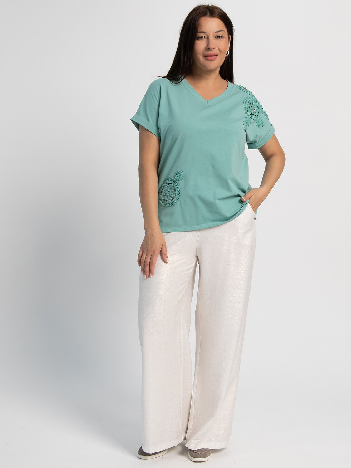 LT Collection Блуза 601081 Б16090-20М Зеленый
