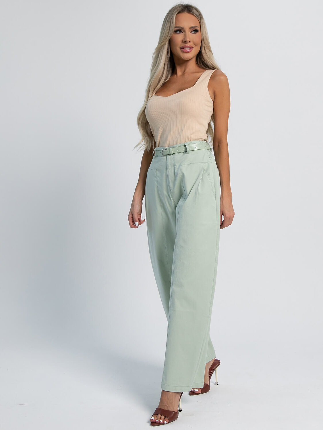LT Collection Брюки 601095 Б16132-4М Зеленый