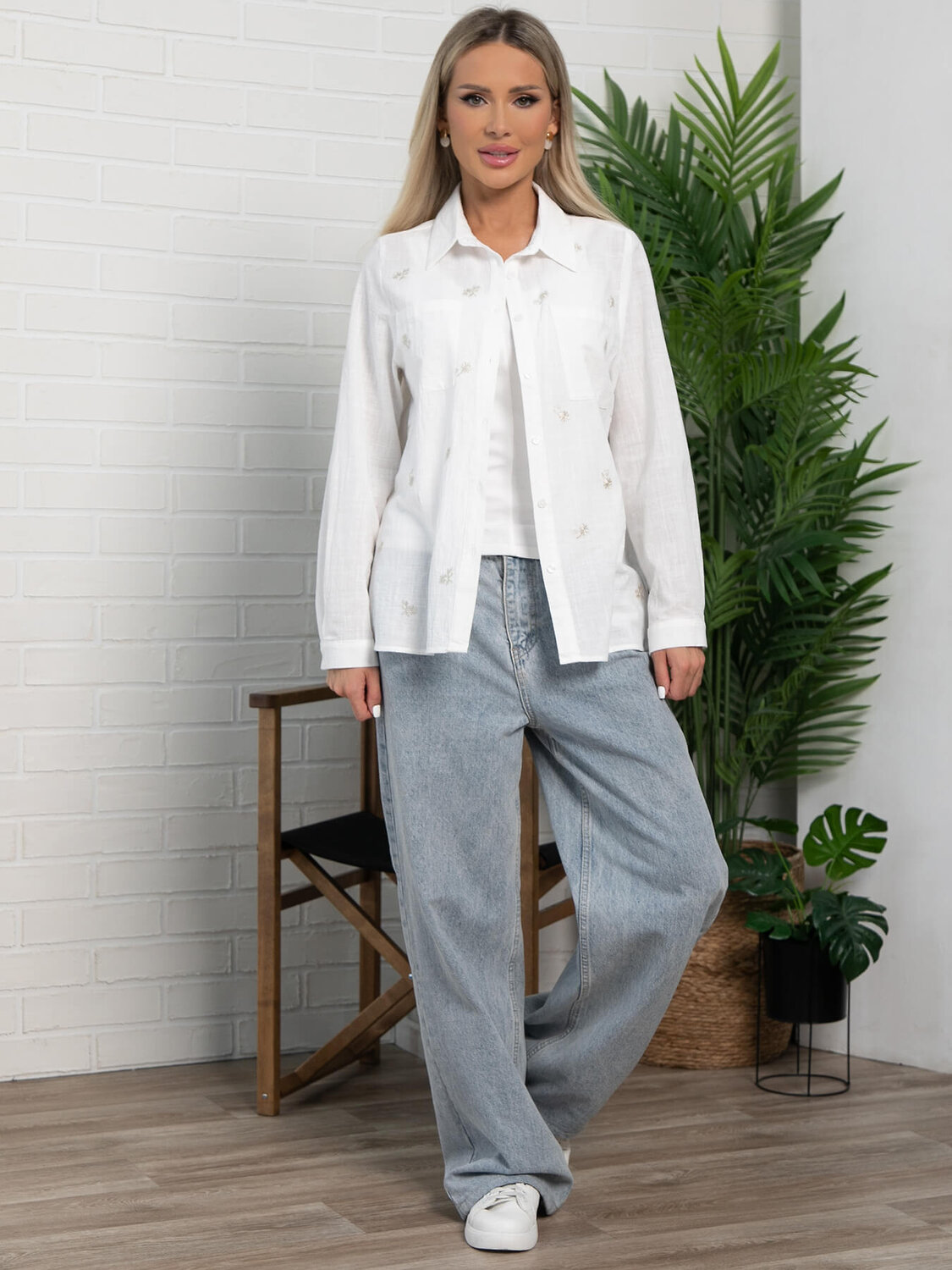 LT Collection Рубашка 601098 Б16130-4М Белый