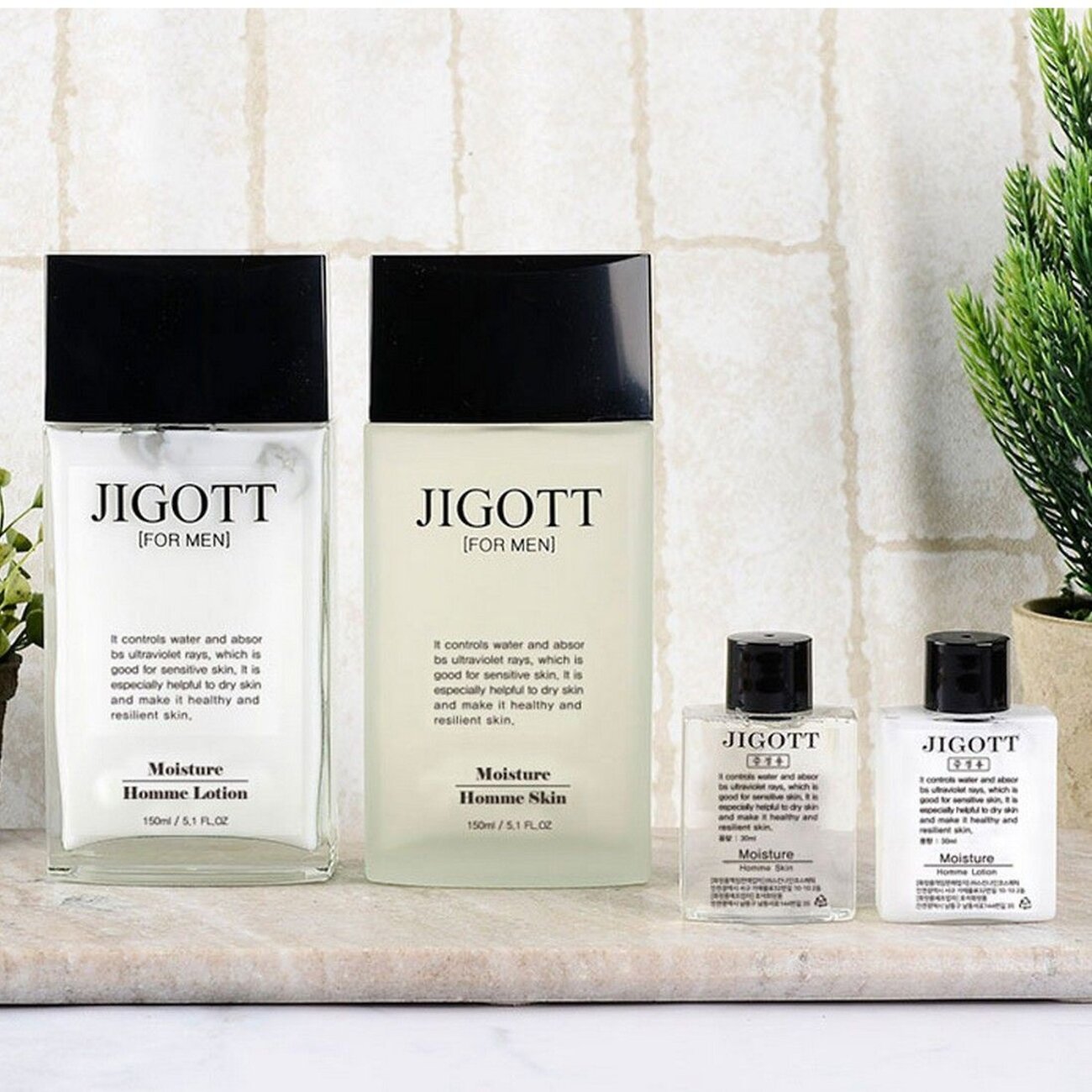Jigott Набор по уходу за мужской кожей / Moisture Skin Care 2 set 601373 19801 