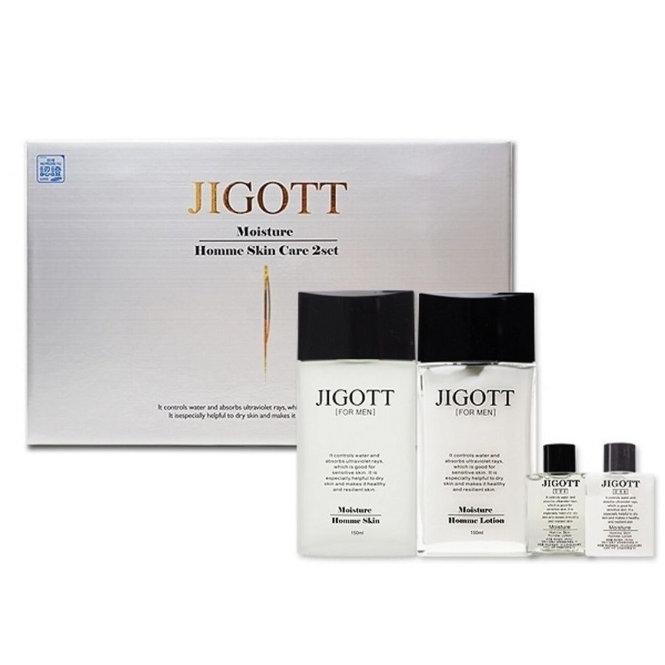 Jigott Набор по уходу за мужской кожей / Moisture Skin Care 2 set 601373 19801 