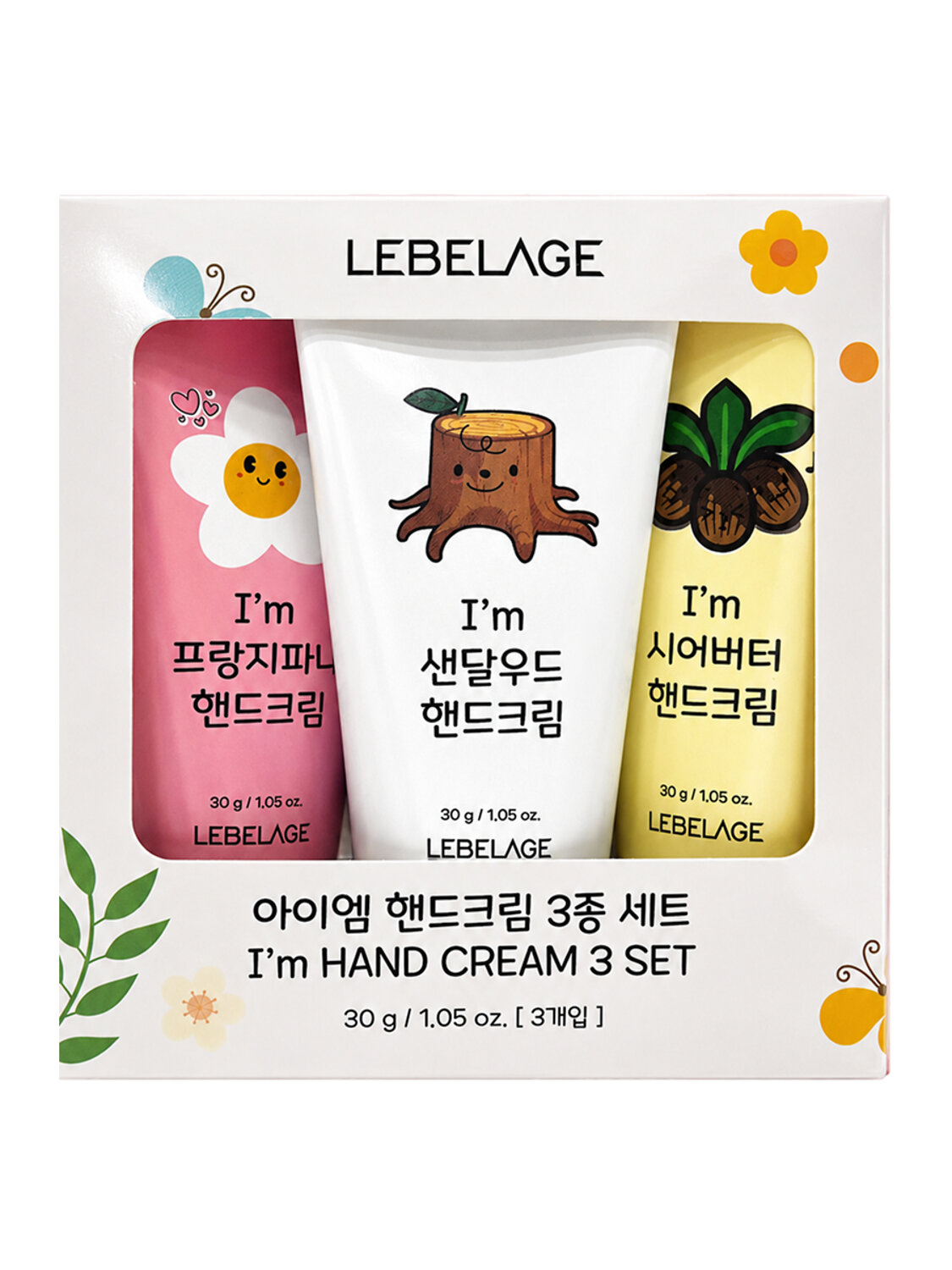 Lebelage Набор парфюмированных кремов для рук / I'm Hand Cream, 3 шт. x 30 г 601381 28539 