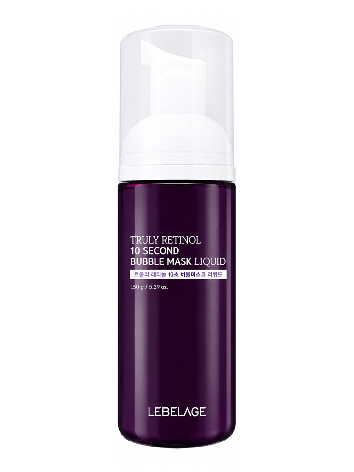 Lebelage Пузырьковый тонер-маска для лица с ретинолом / Truly Retinol 10 Second Bubble Mask, 150 г 601382 28541 