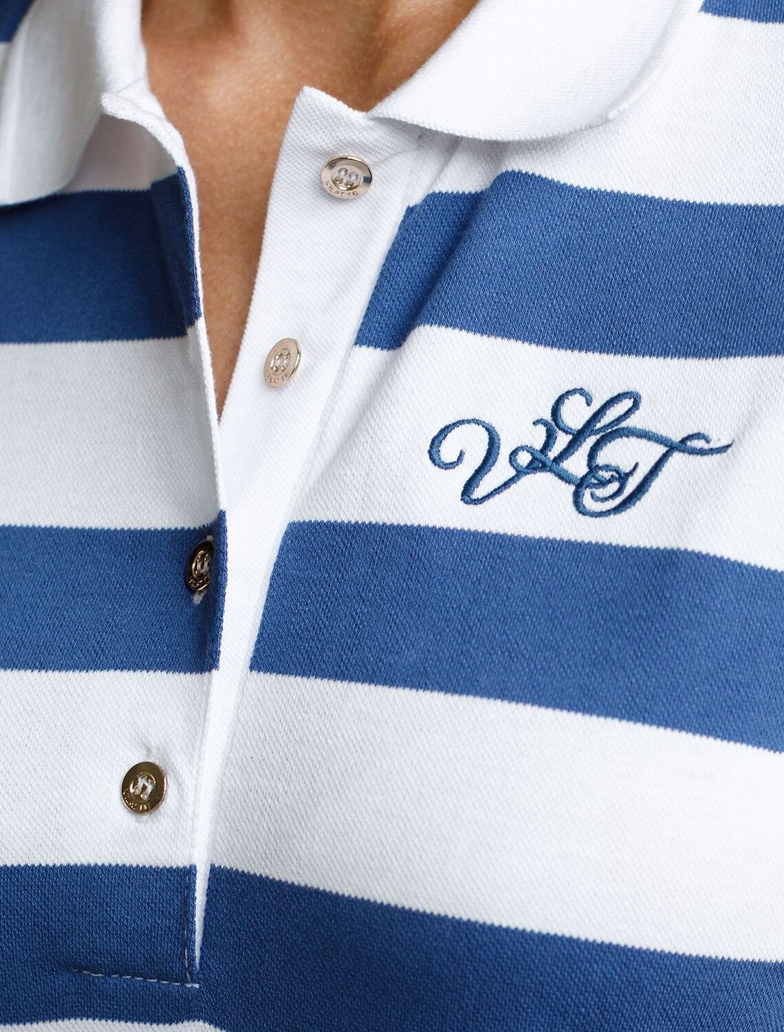 VILATTE Платье 601690 D42.128 синий-белый