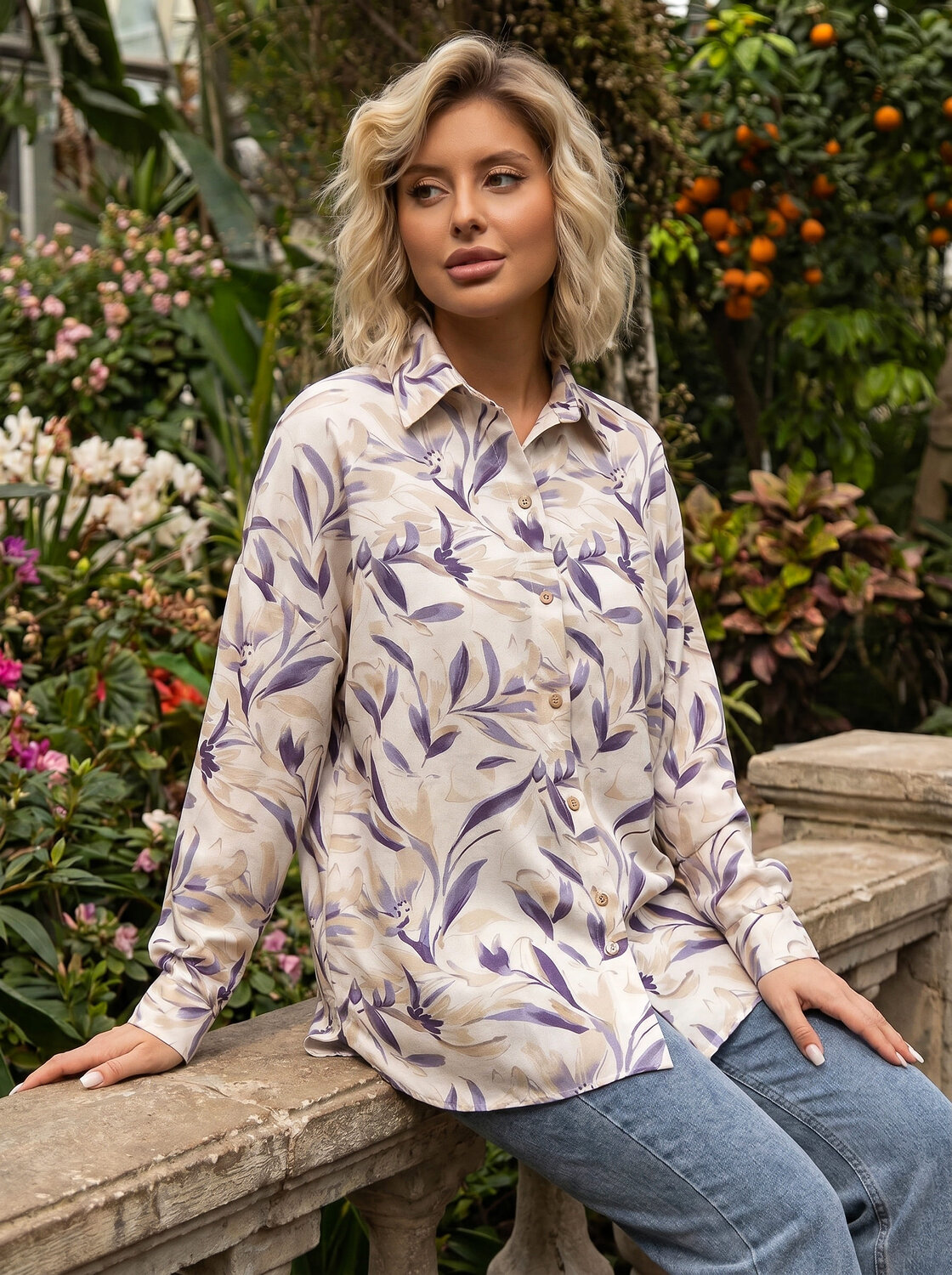 LT Collection Рубашка 601755 Б16182-1М Бежевый
