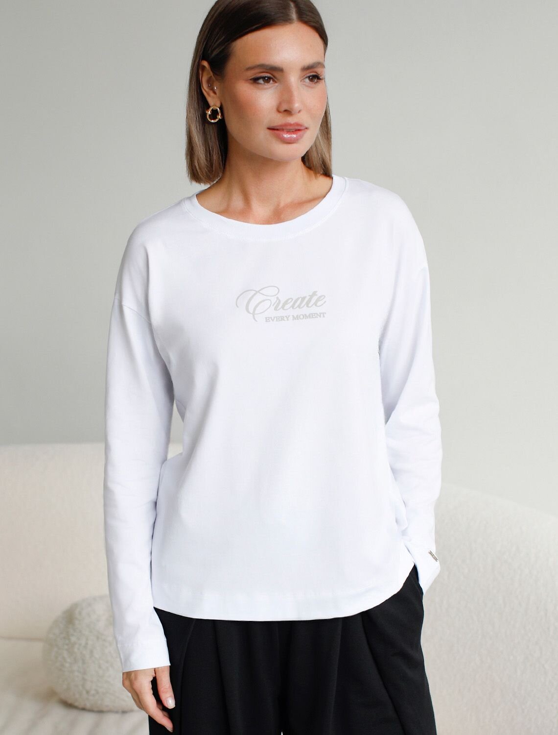 VILATTE Джемпер 601762 D49.147 белый_create