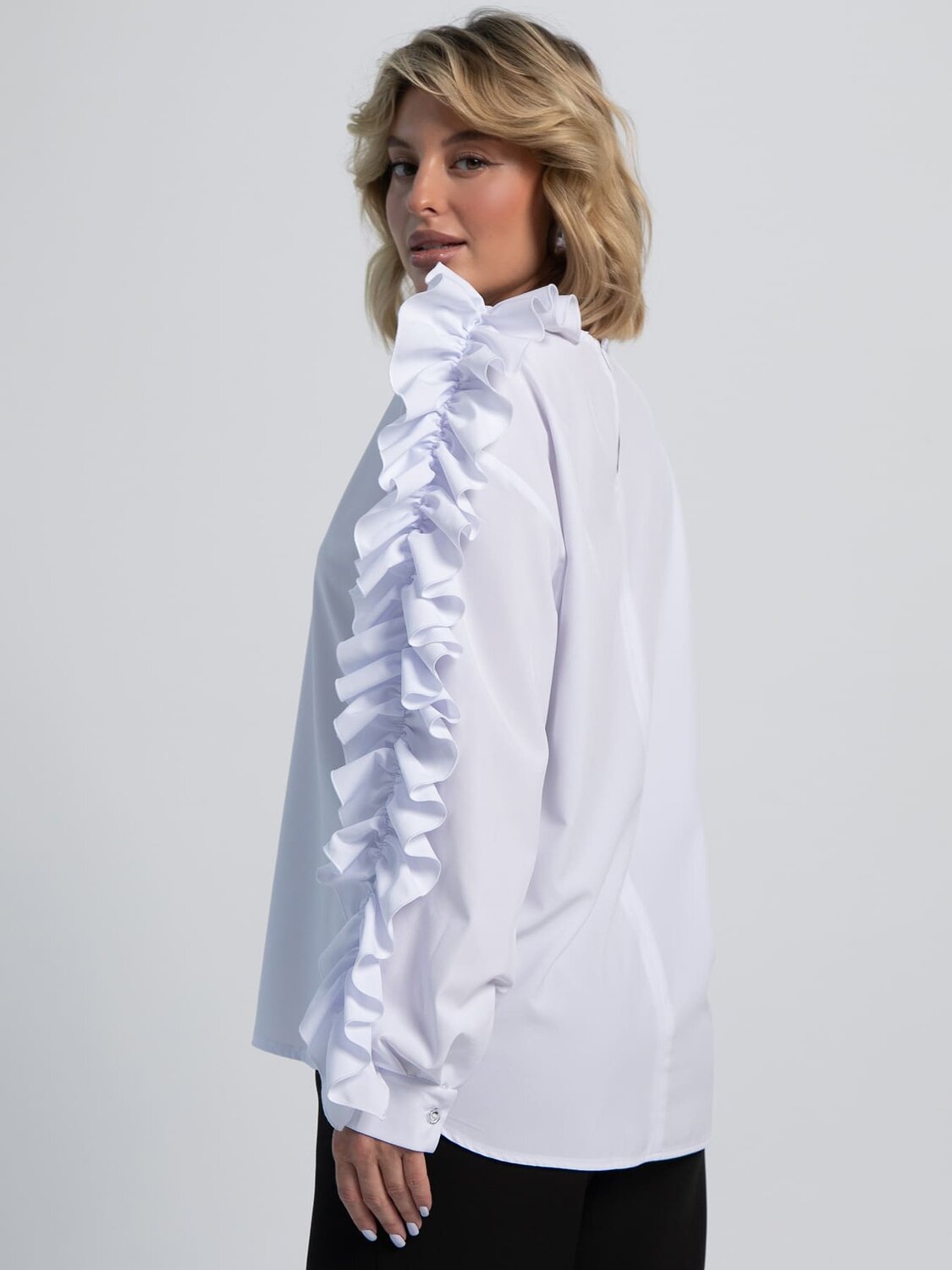 LT Collection Блуза 602111 Б16173-16М Белый