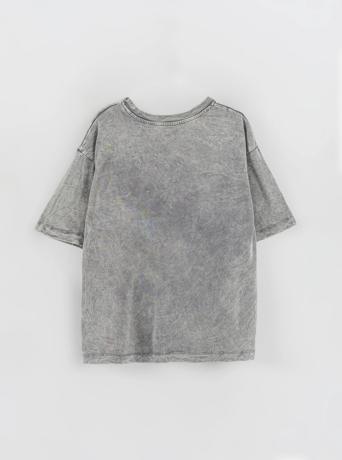 MARK FORMELLE Футболка 602561 112961 ACID WASH серебристо -серый +печать