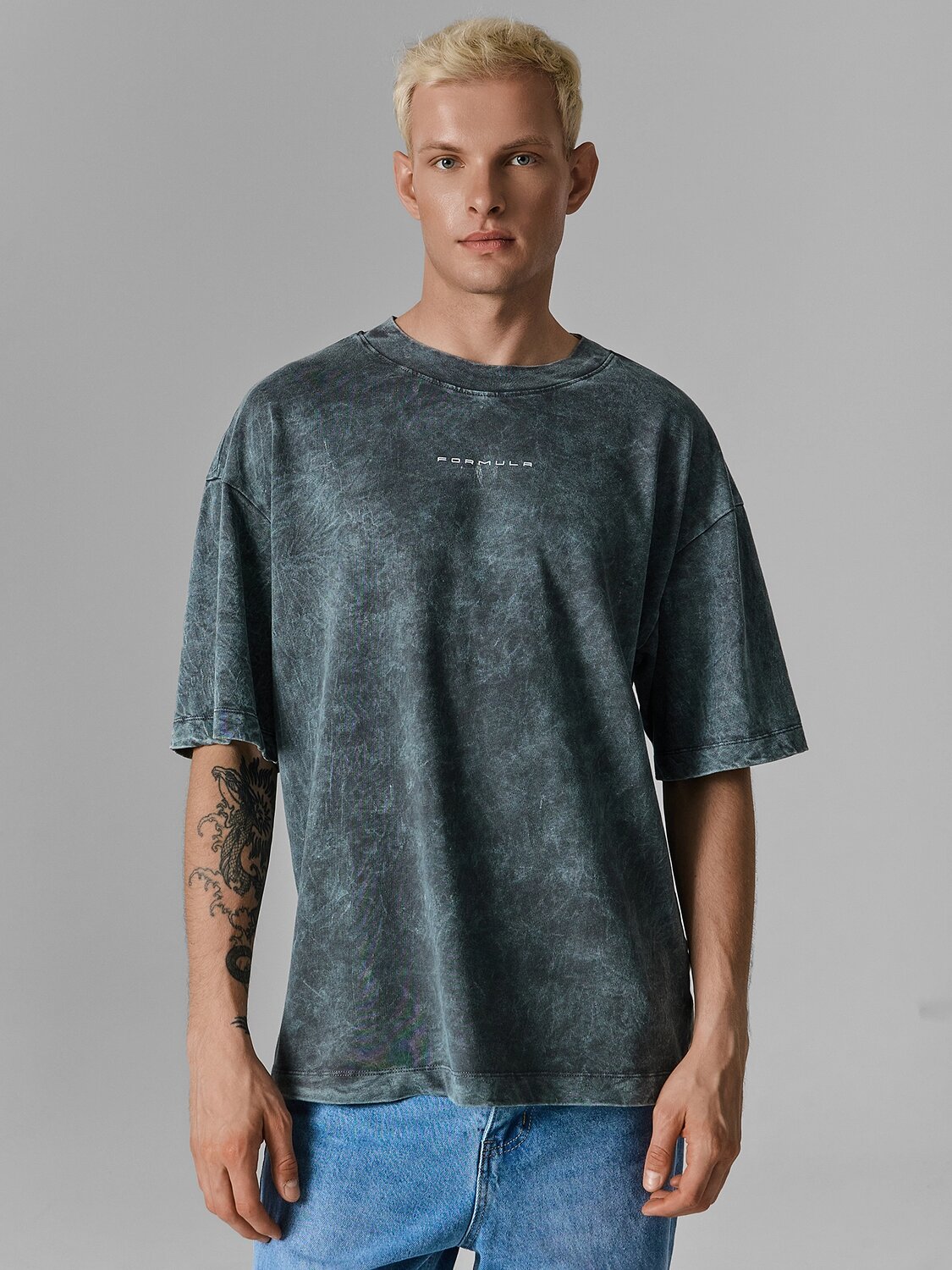 MARK FORMELLE Футболка 602567 111883 ACID WASH железо +печать