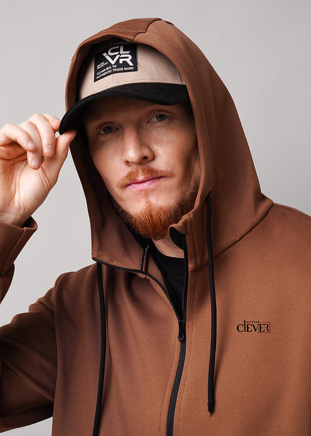 CLEVER Куртка 602731 462661/06зп_п коричневый