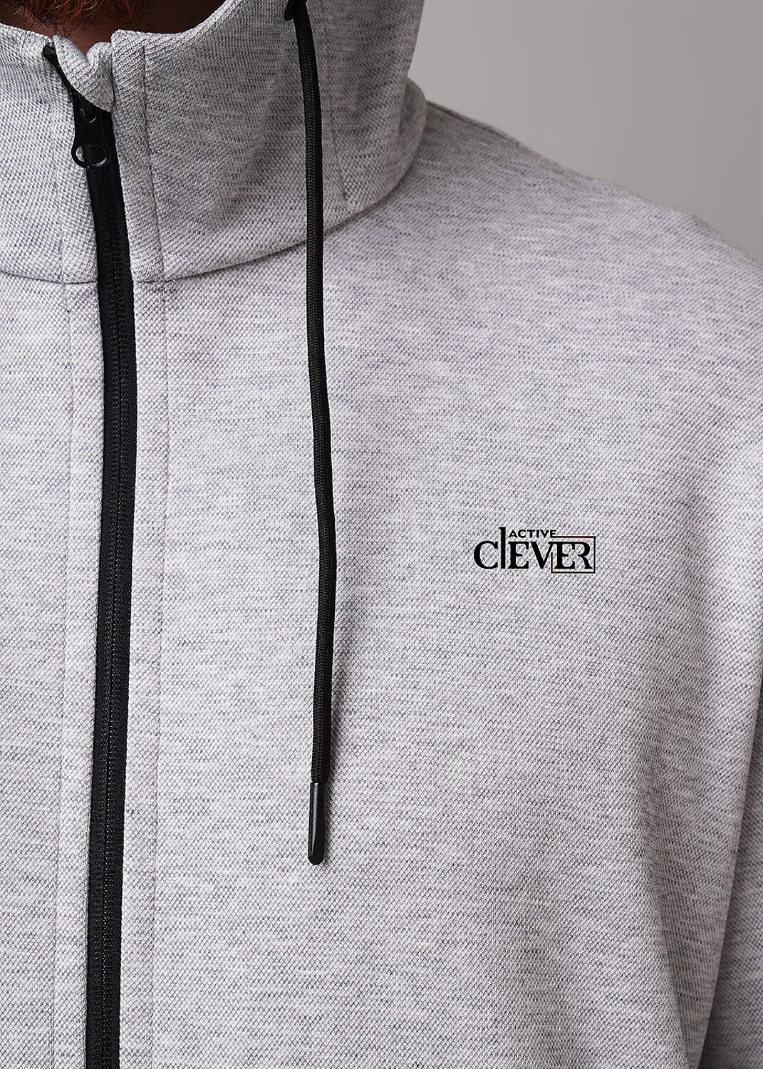 CLEVER Куртка 602732 462661/06зп_п меланж серый