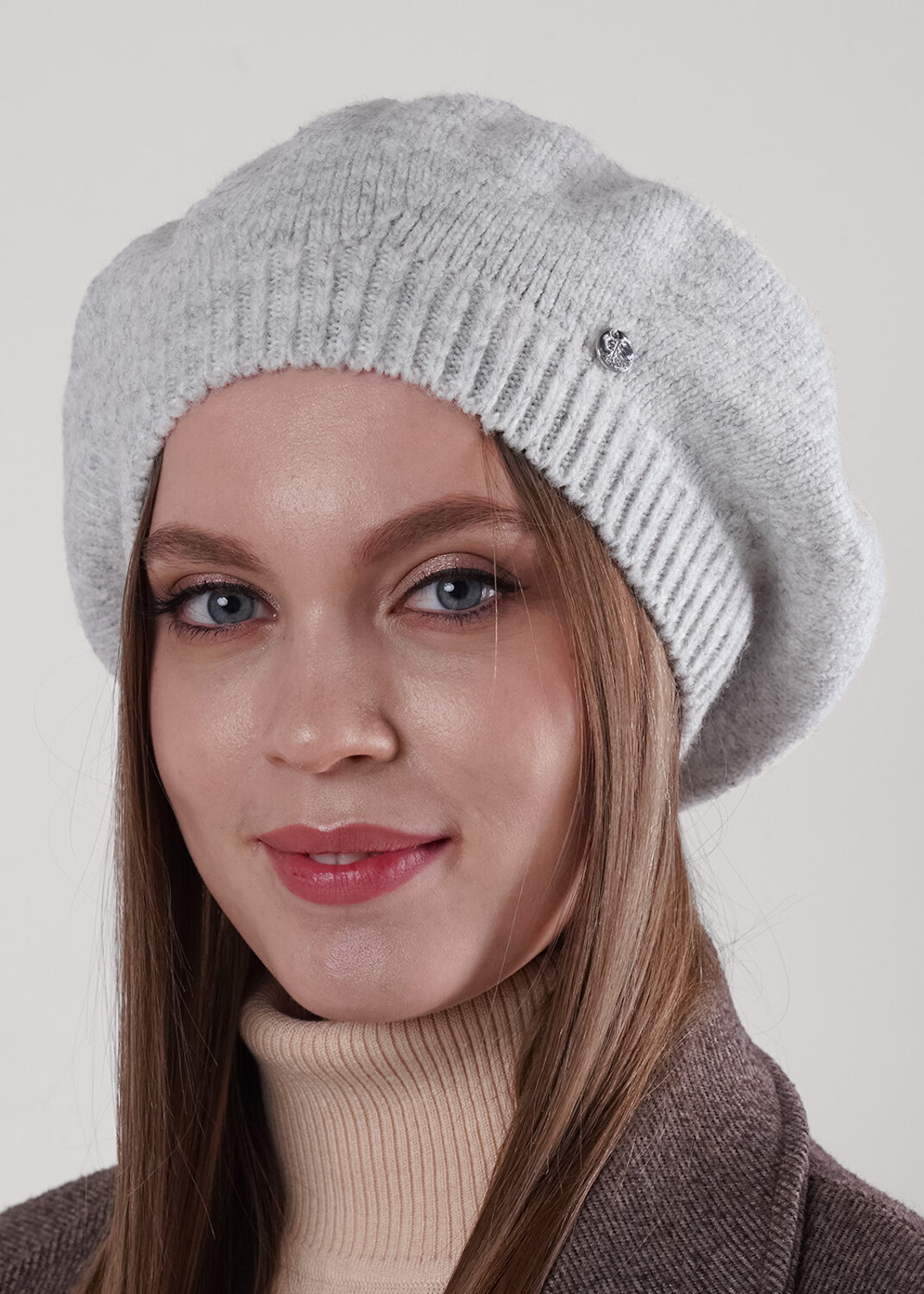 CLEVER Берет 602845 464684фэш св.серый