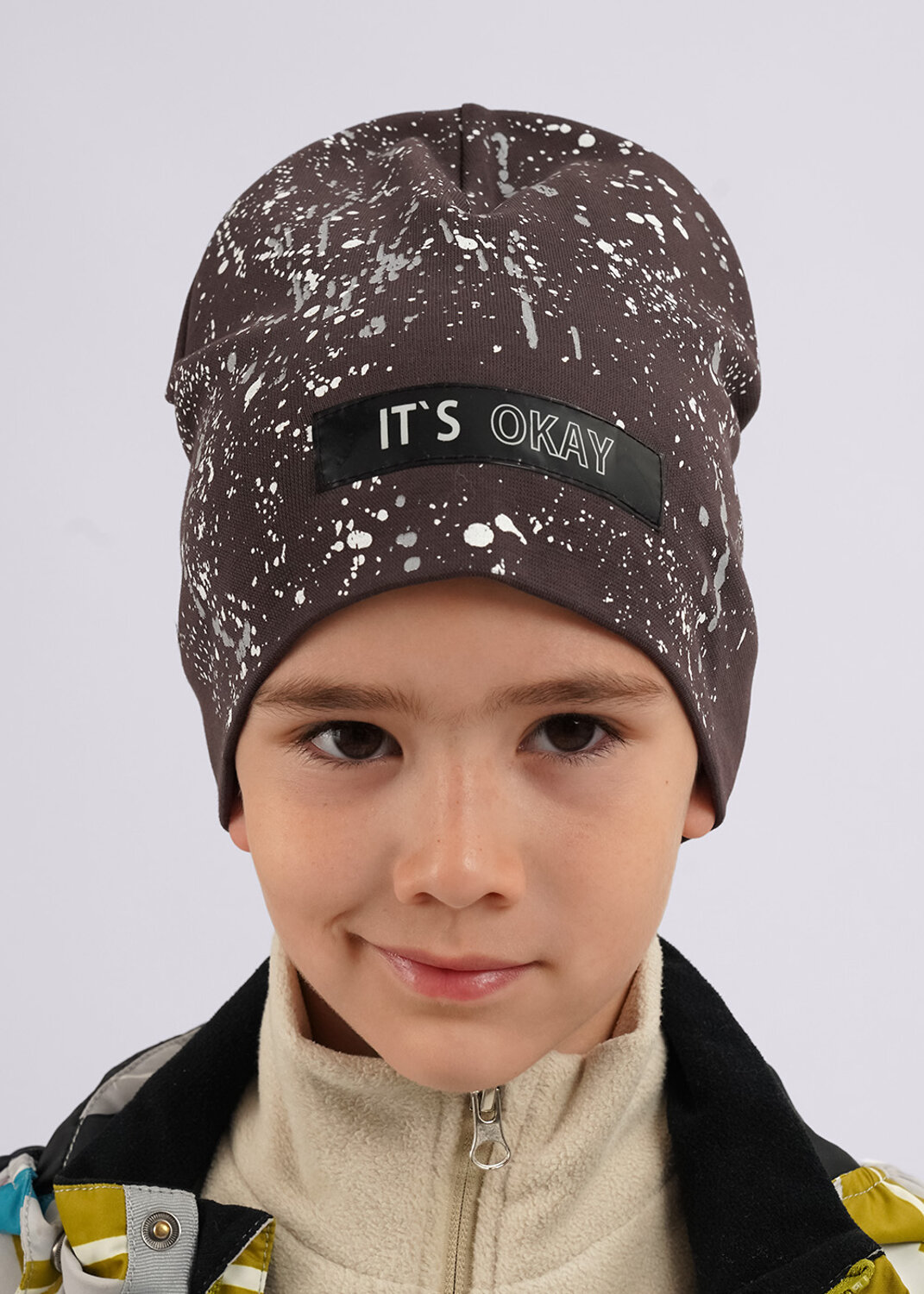 CLEVER Шапка 602932 466095/4рп коричневый