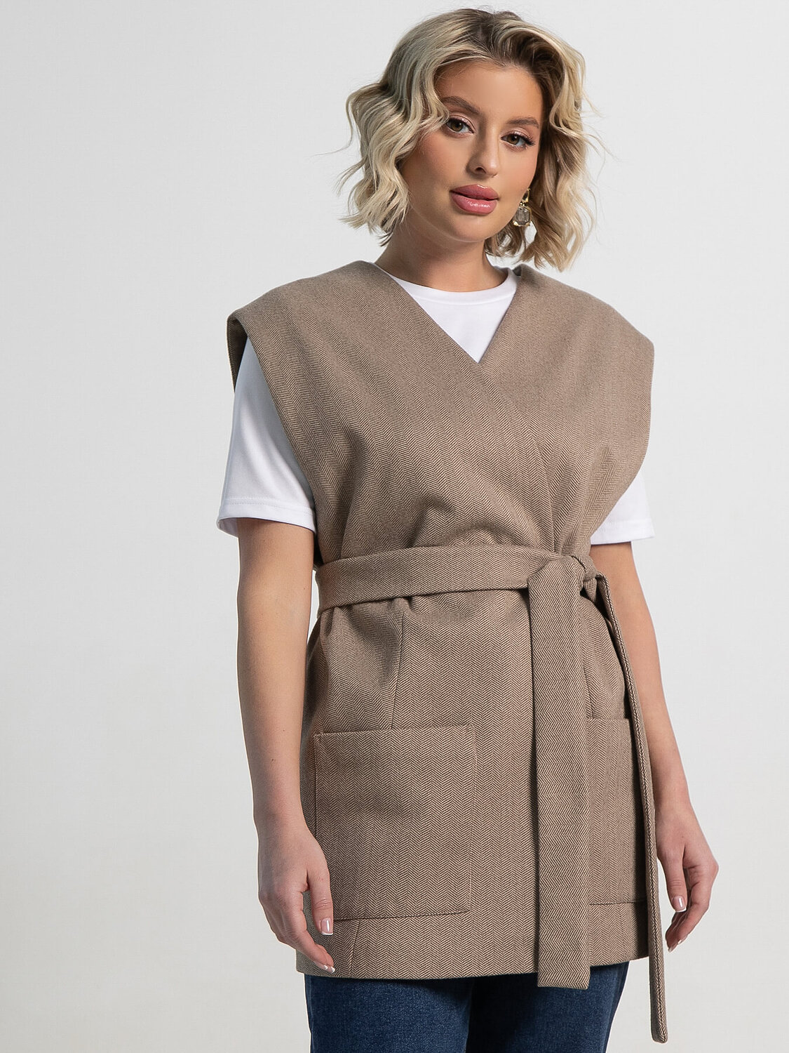 LT Collection Жилет 603076 Б15177-16М Бежевый