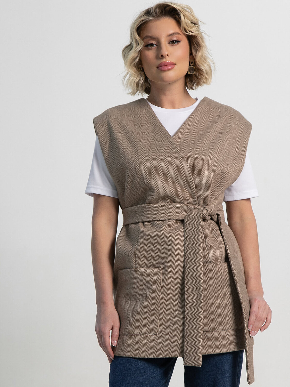 LT Collection Жилет 603076 Б15177-16М Бежевый