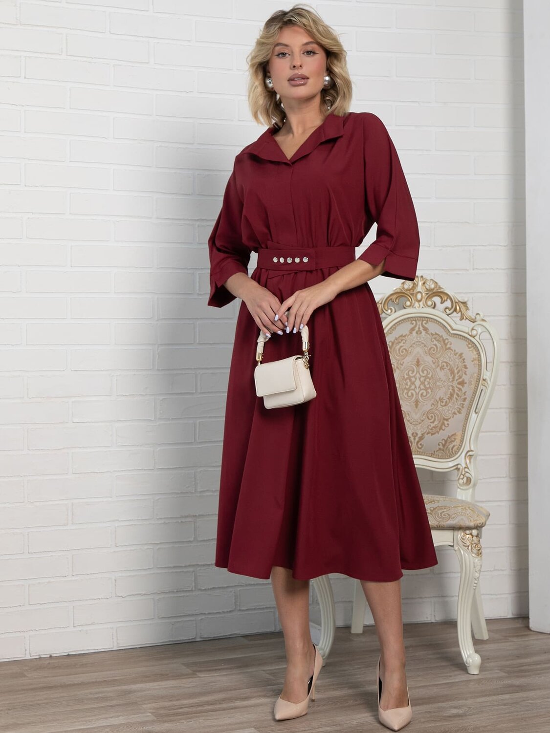 LT Collection Платье 603079 П16154-16М Бордо
