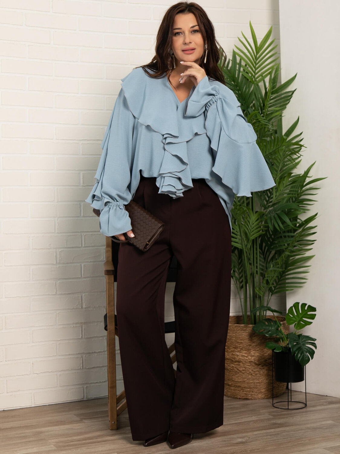 LT Collection Блуза 603467 Б16135-39М Голубой