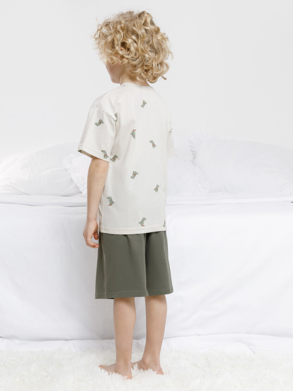 CROCKID Пижама 603527 МП 1697 кремовый, хаки