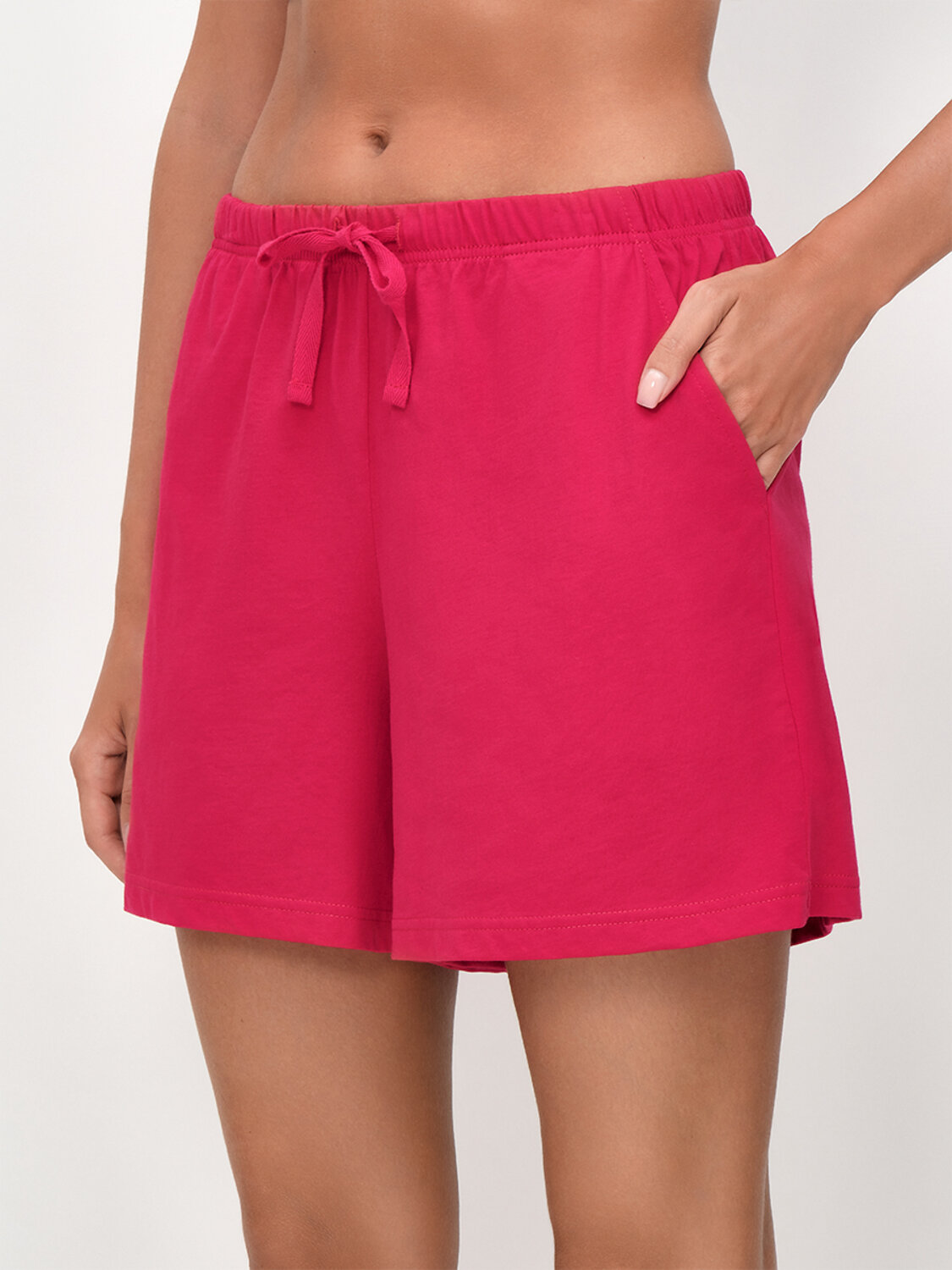 Omsa Пижама 603762 OmD 0235D CHARME Пижама жен. (Футболка + Шорты), СО Rosa Chiaro/Rosso (Розовый)
