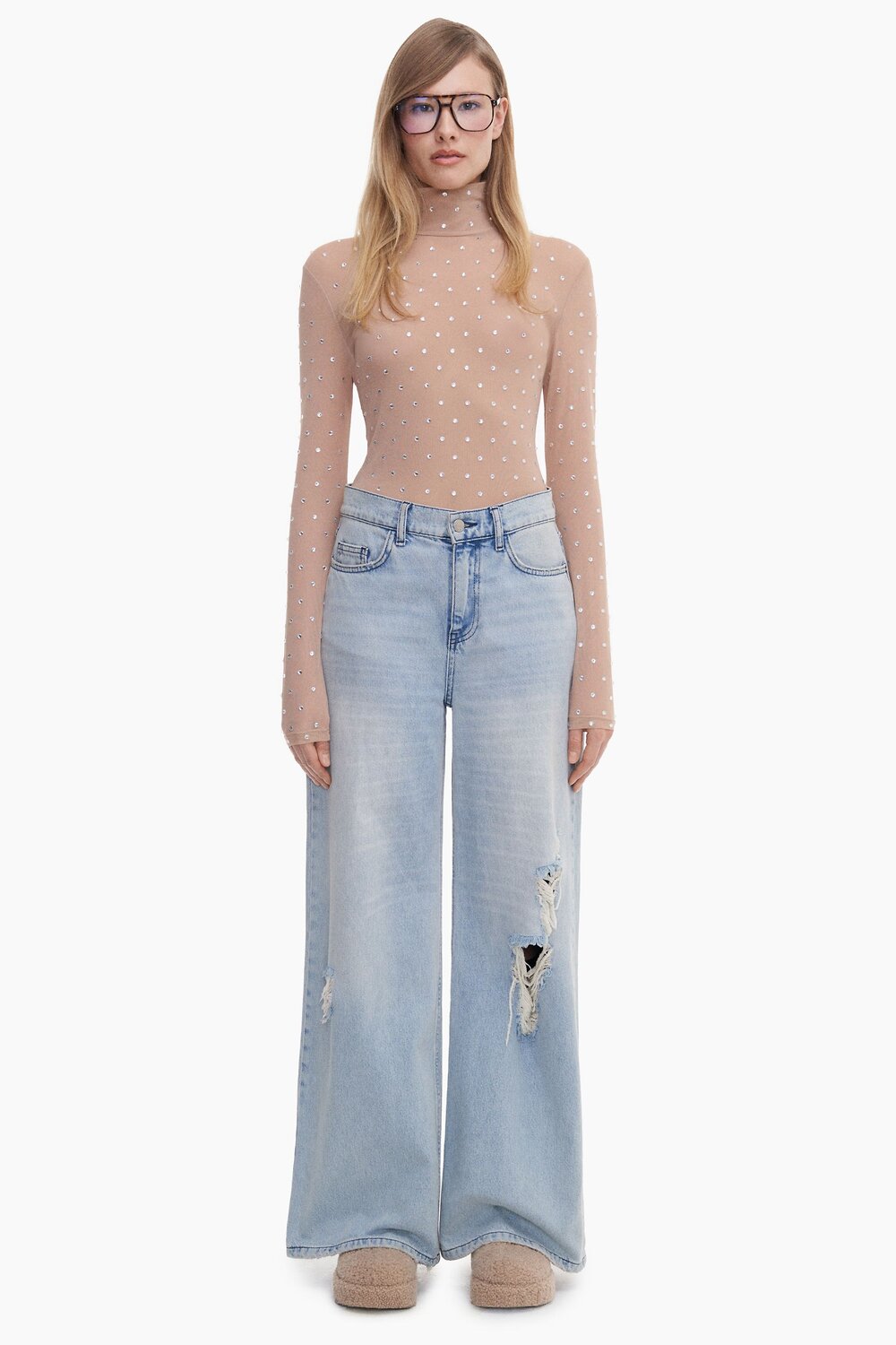 TOPTOP STUDIO Боди 603982 TTS.020.14056.110 Бежевый