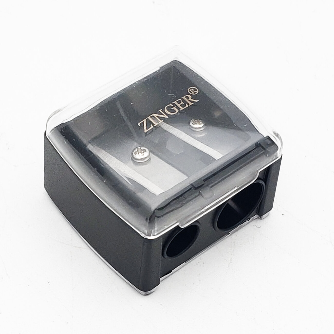 Zinger Точилка для косметических карандашей двойная / Classic SH-22, пластик, черный 604452 1228 