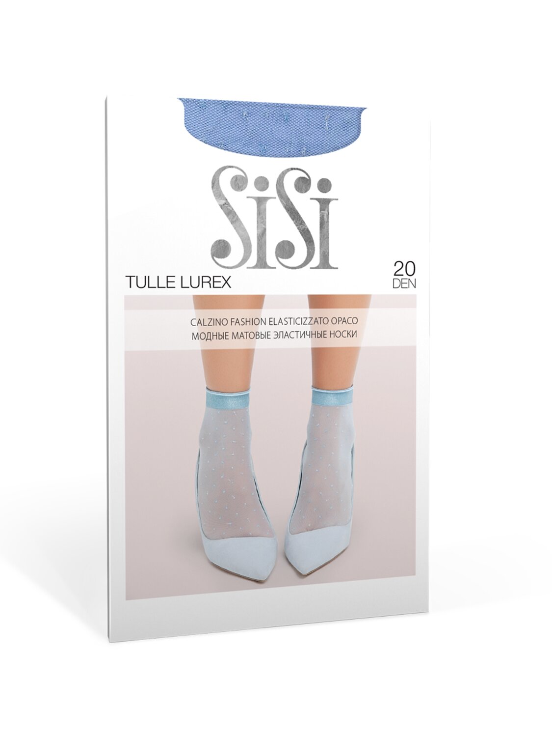 SiSi Носки 604477 calz. TULLE LUREX носки Blu (Синий)