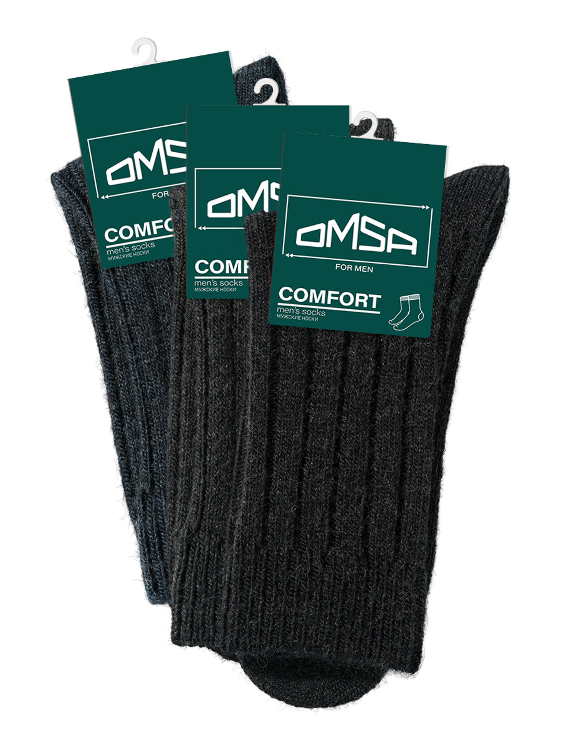 Omsa Носки 604481 OMSA COMFORT 307, WO Blu Melange (Синий)