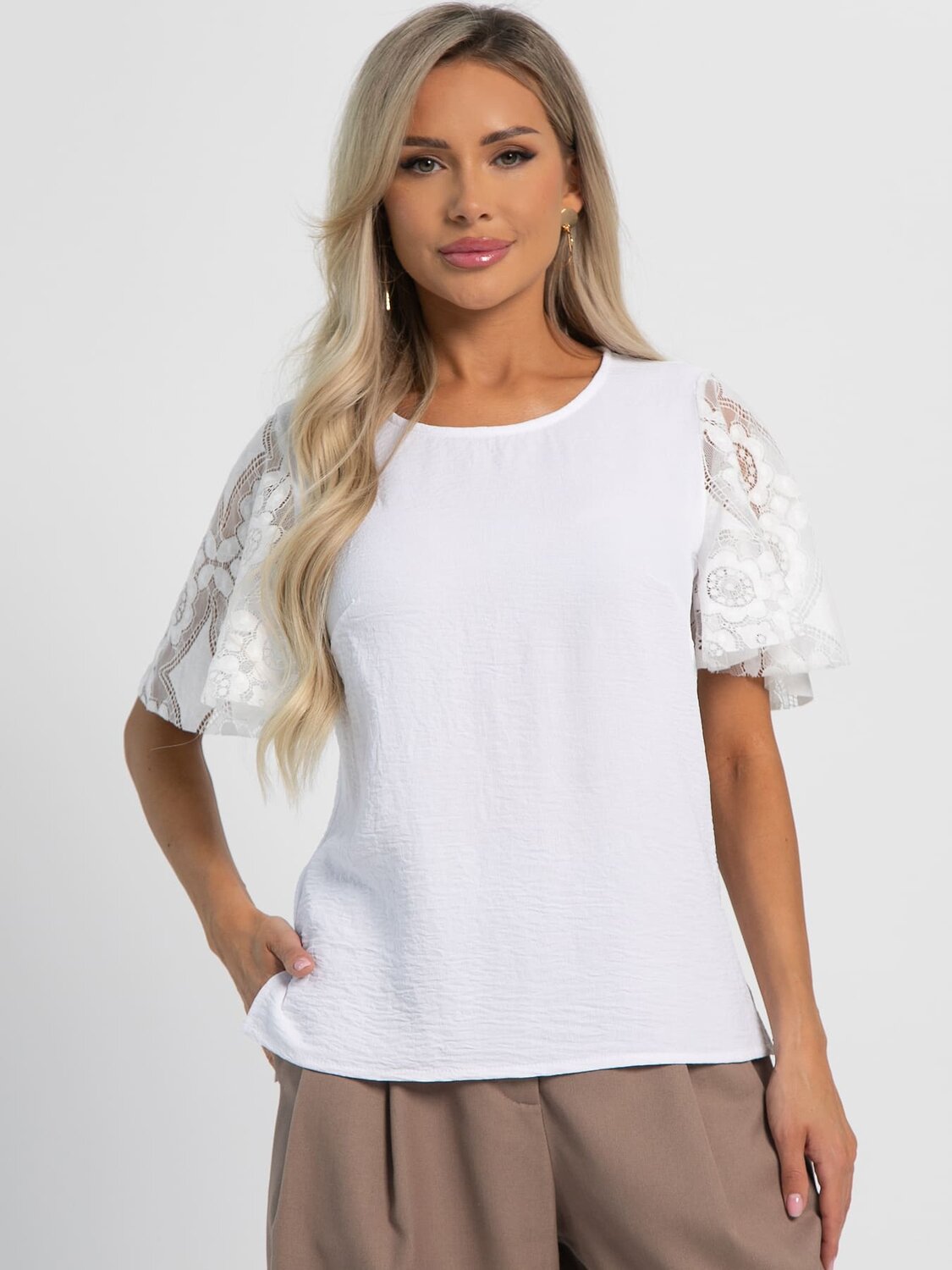 LT Collection Блуза 604901 Б16204-48М Белый