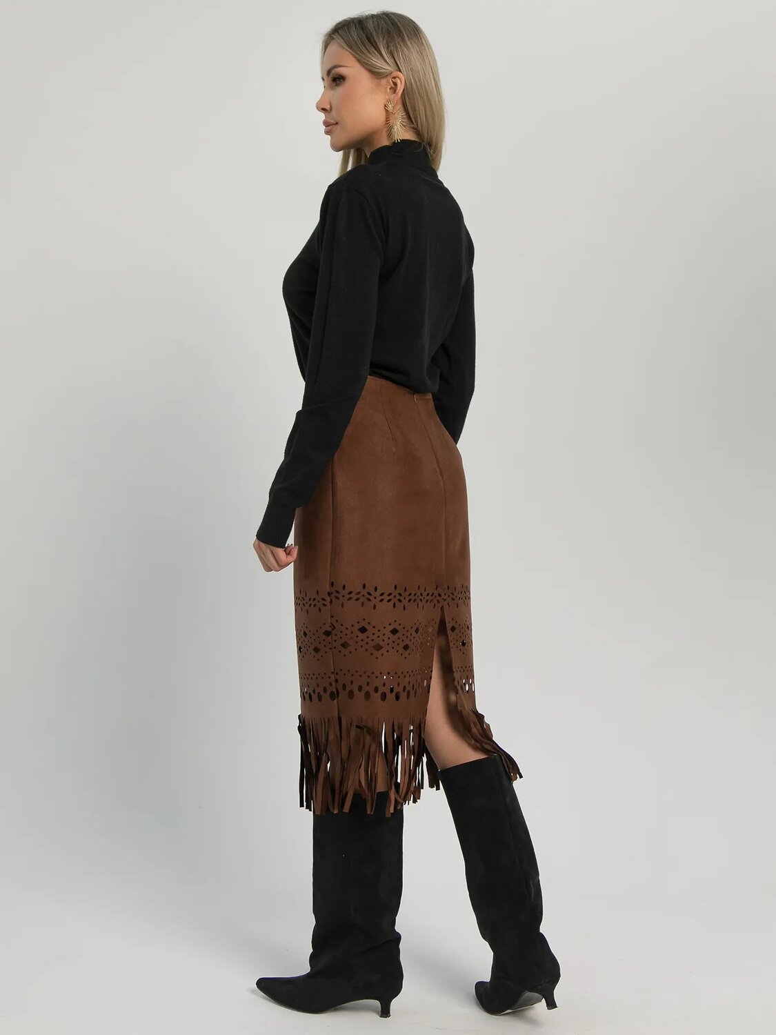 LT Collection Юбка 604906 Ю16225-10М Коричневый
