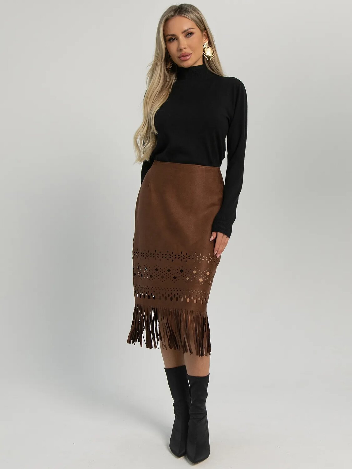 LT Collection Юбка 604906 Ю16225-10М Коричневый