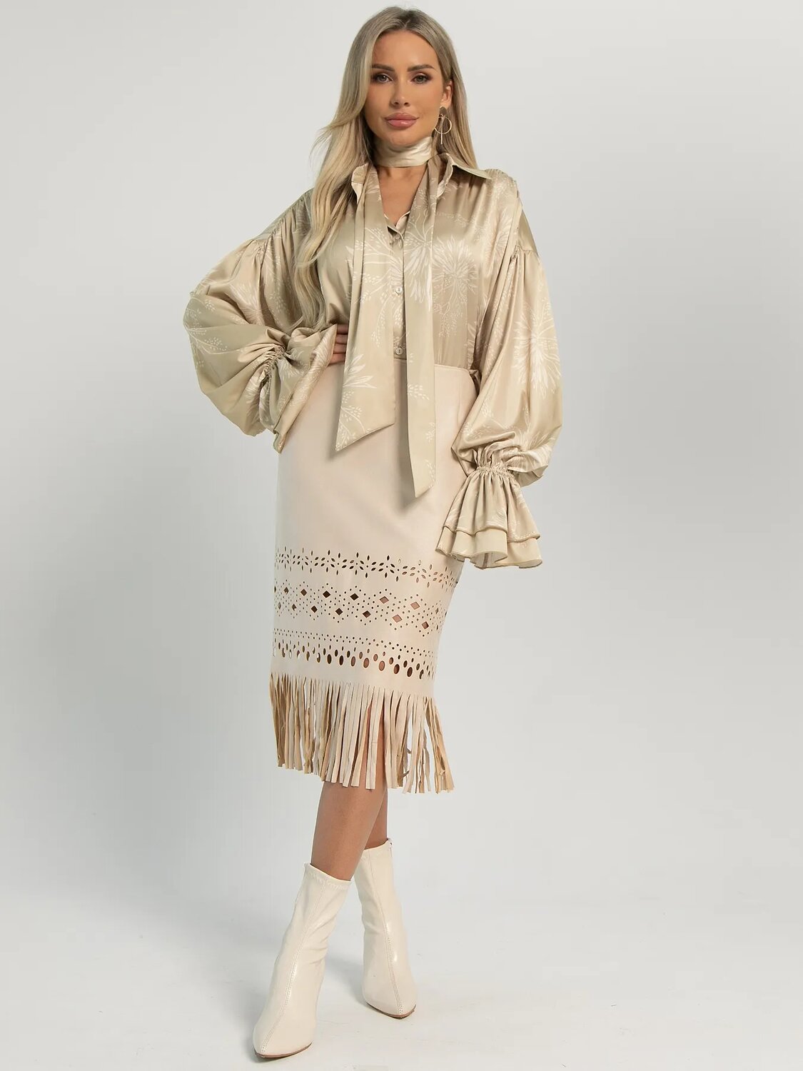 LT Collection Юбка 604907 Ю16226-10М Молочный