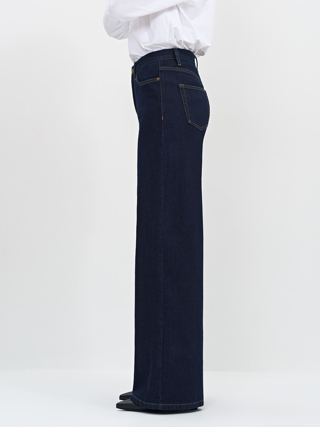 Omsa Джинсы 605031 OmD 1500 WIDE LEG Джинсы жен. Nero (Черный)