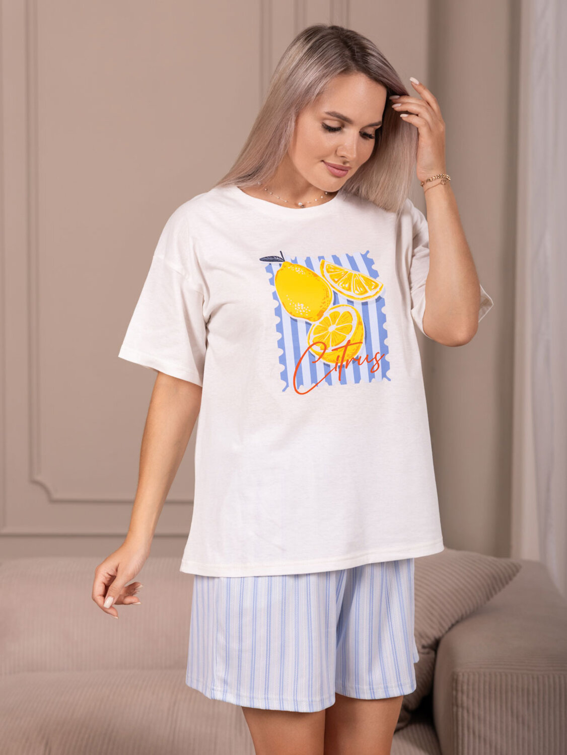 Текс-плюс Костюм 605037 00-00249398 Голубой,экрю