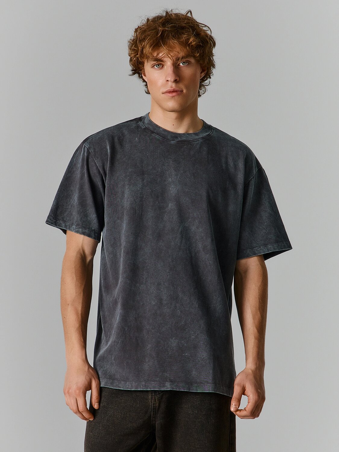 MARK FORMELLE Футболка 605139 111846 ACID WASH обсидиан +печать