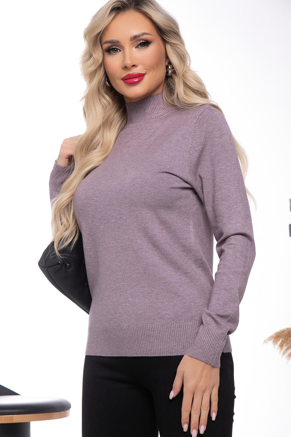 LT Collection Водолазка 605302 Б14539-20М Фиолетовый