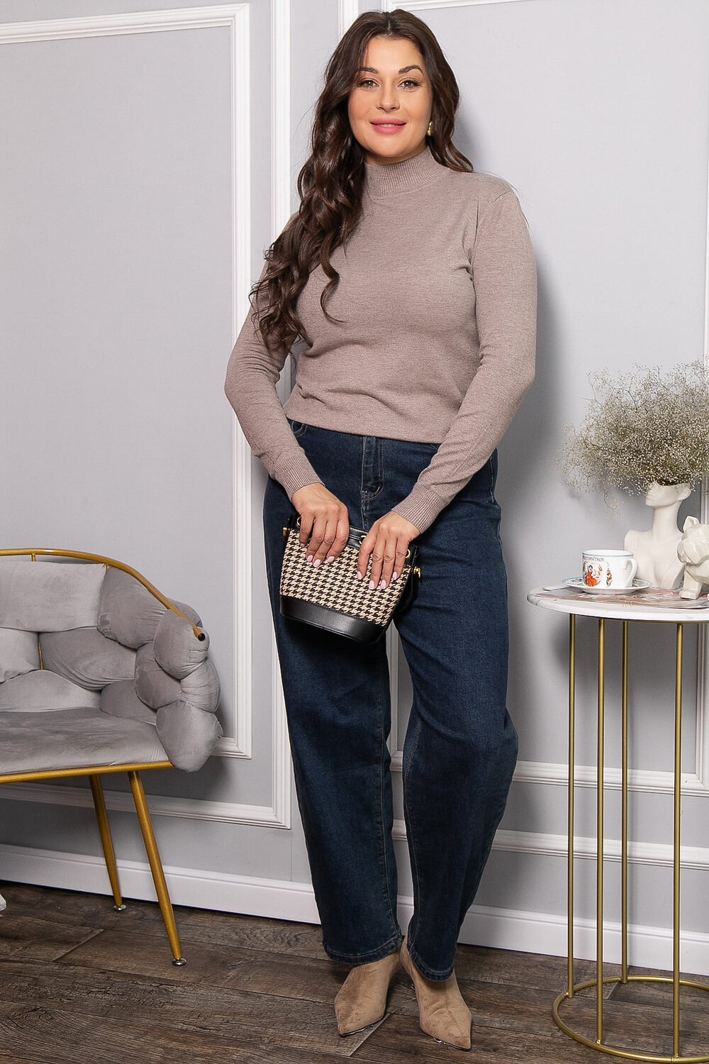 LT Collection Водолазка 605308 Б14569-20М Бежевый
