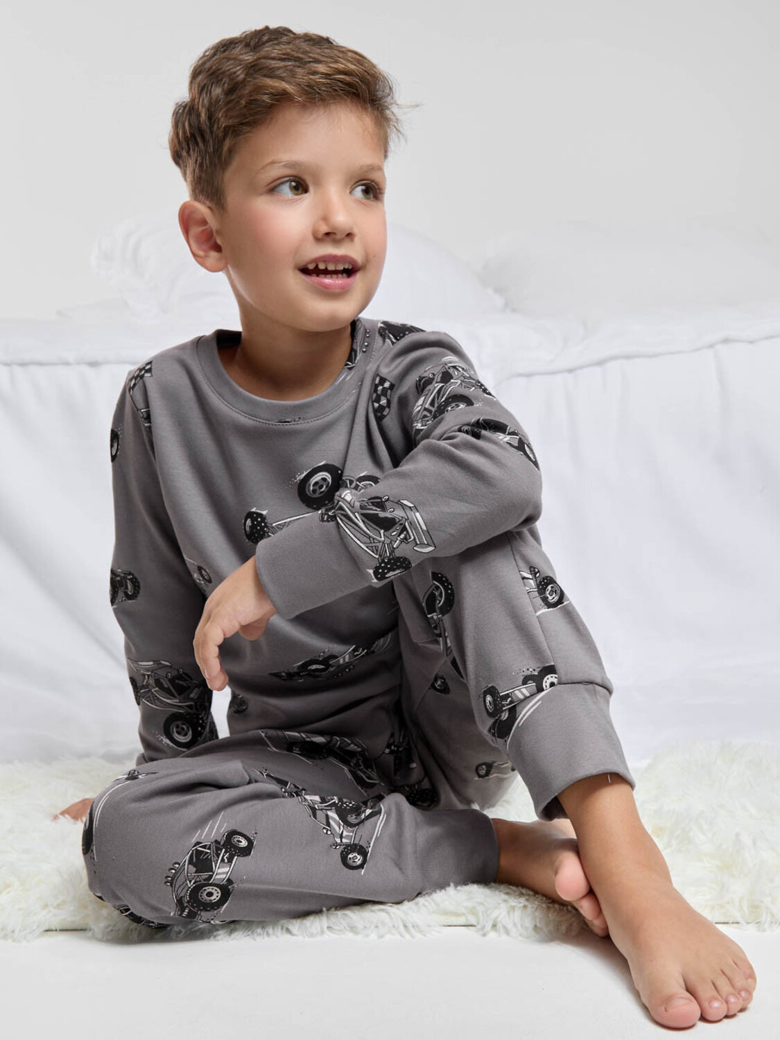 CROCKID Пижама 605344 К 1552 серый