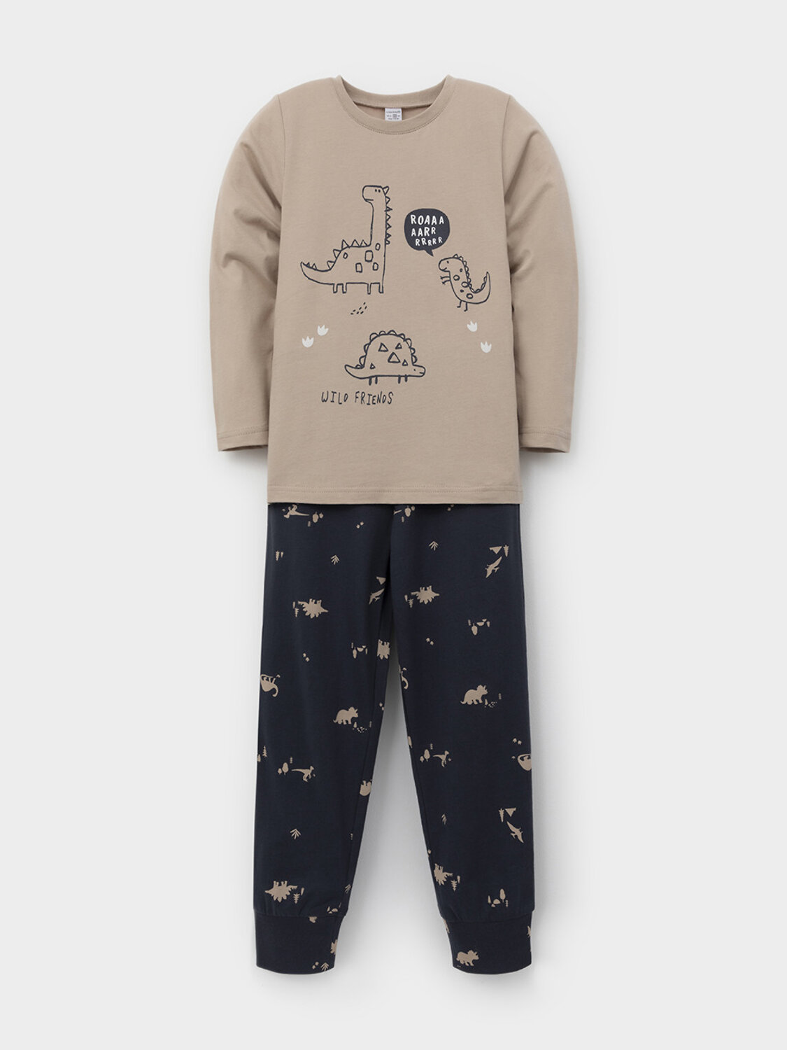 CROCKID Пижама 605361 К 1606 темно-бежевый