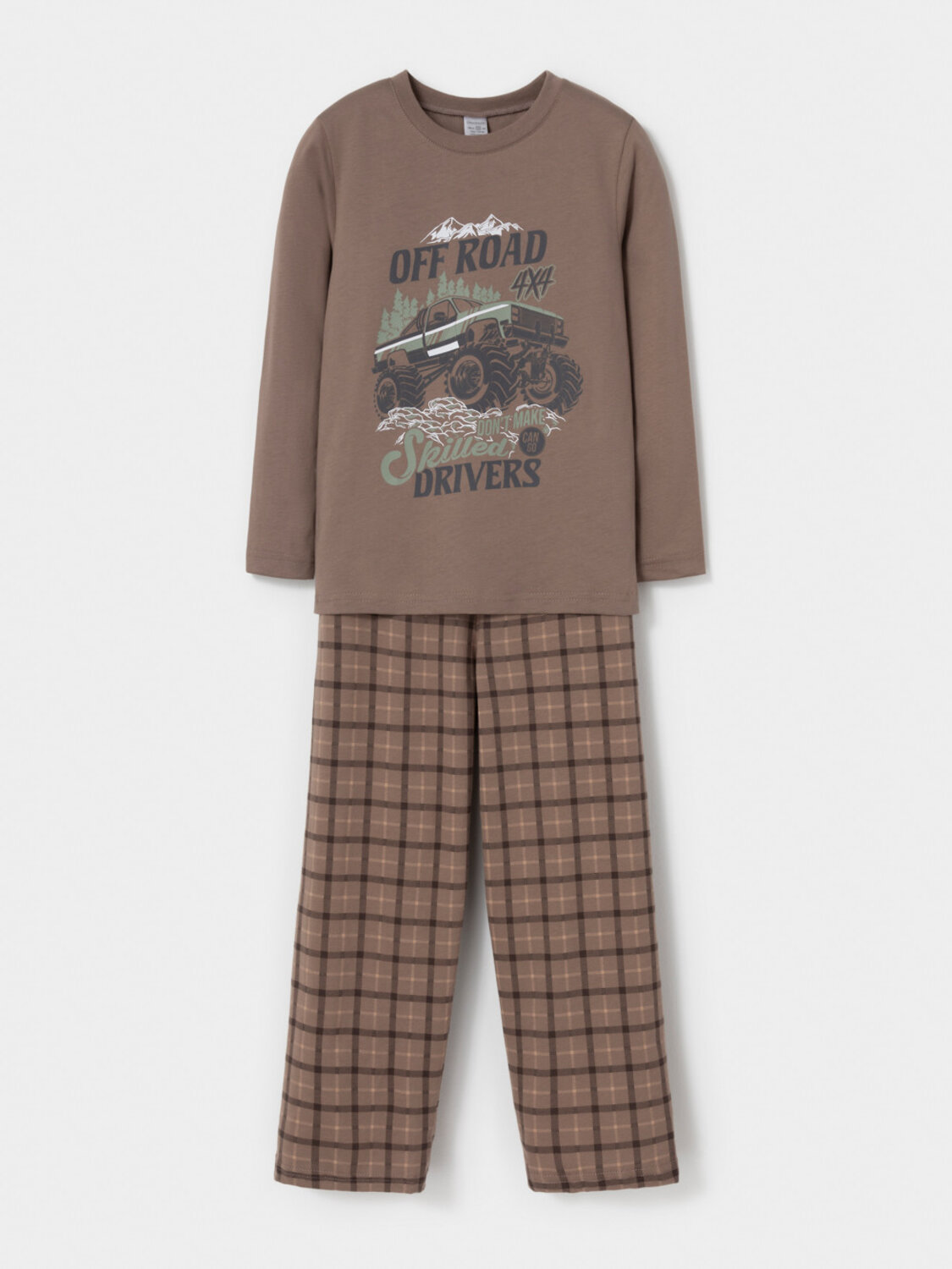 CROCKID Пижама 605362 К 1600 коричневый